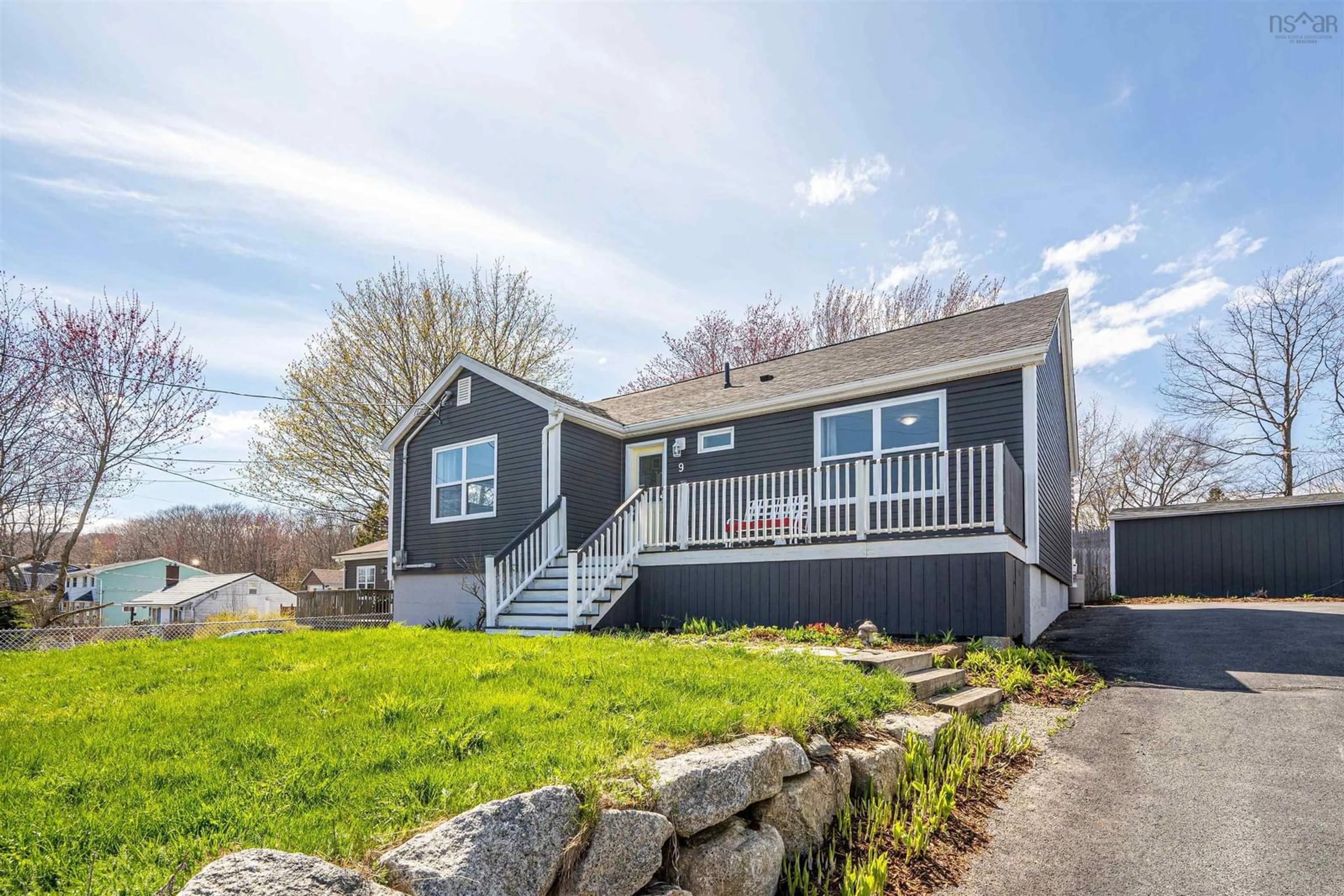 Home with vinyl exterior material, street for 9 Punch Bowl Dr, Halifax Nova Scotia B3P 2C4