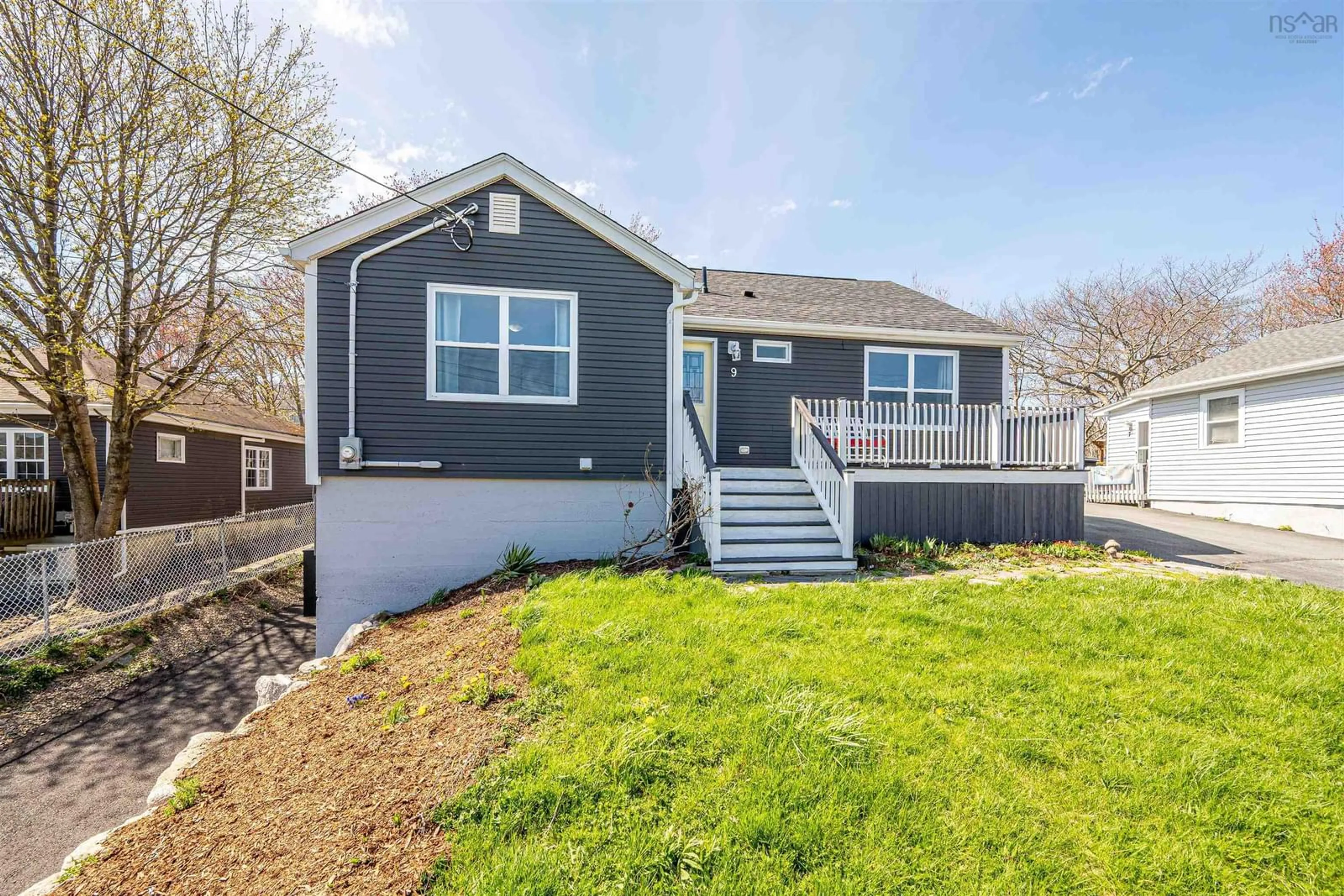 Home with vinyl exterior material, street for 9 Punch Bowl Dr, Halifax Nova Scotia B3P 2C4