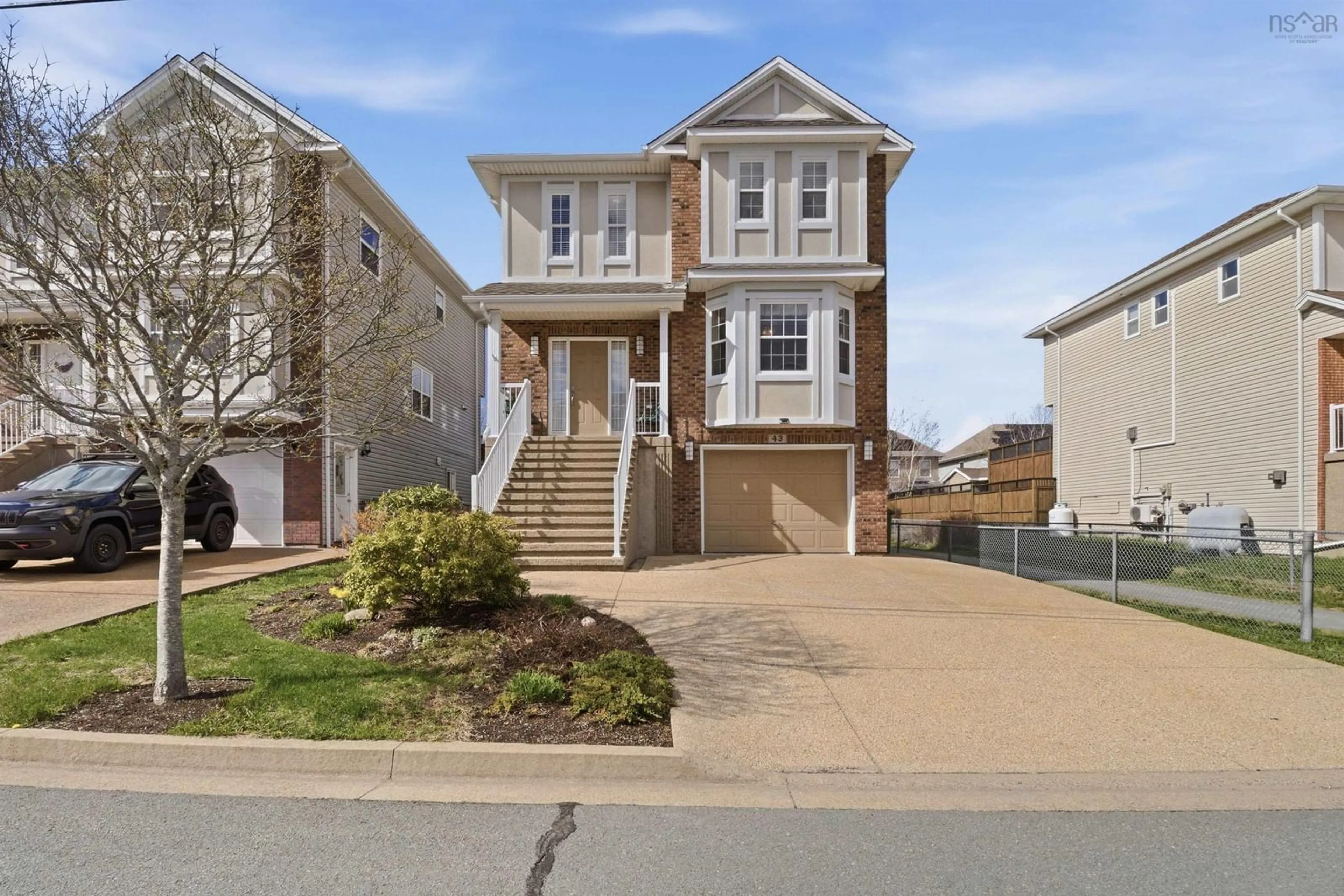 Home with vinyl exterior material, street for 43 Fathom Crt, Halifax Nova Scotia B3M 0A7