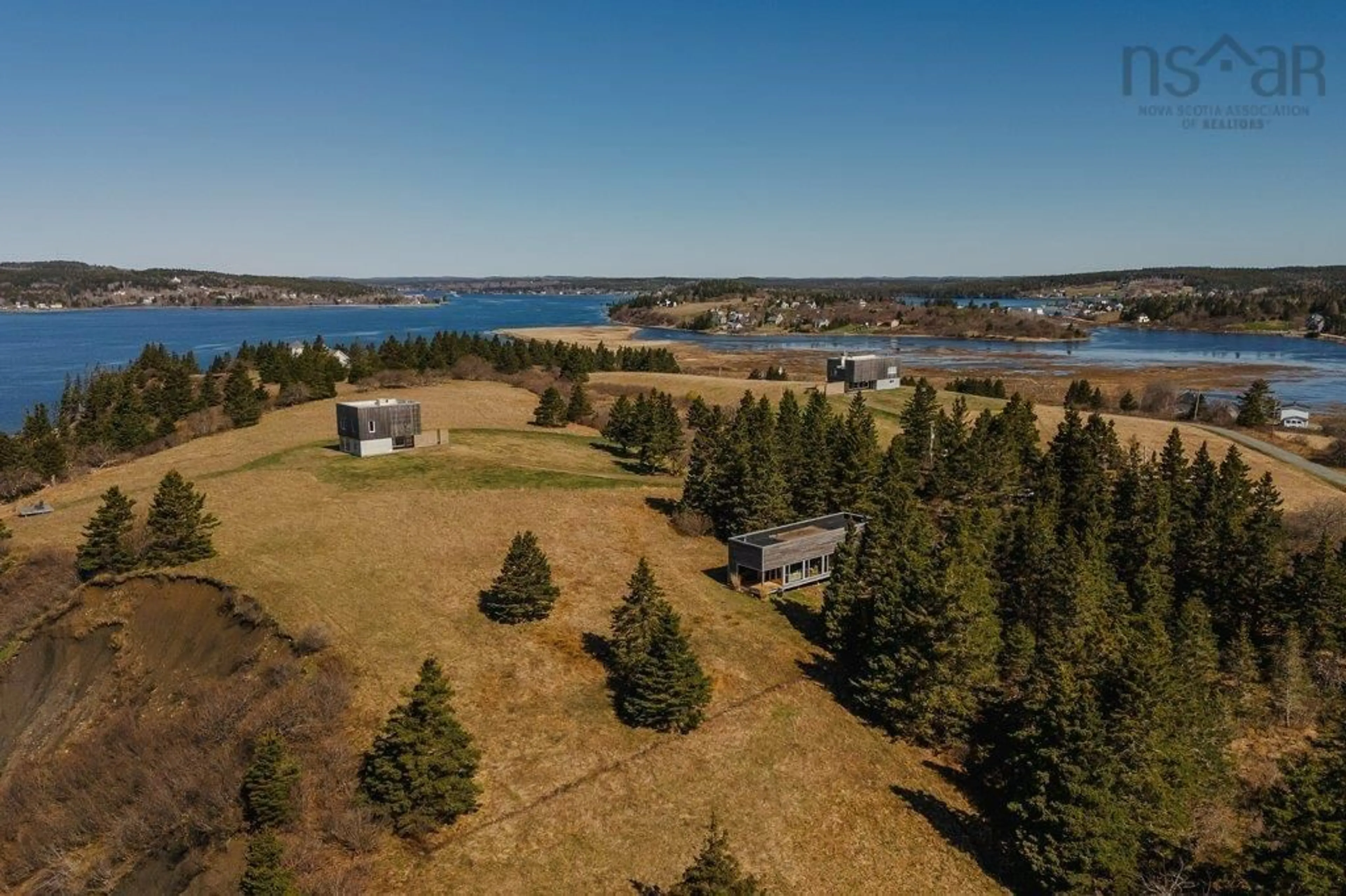 A pic from outside/outdoor area/front of a property/back of a property/a pic from drone, water/lake/river/ocean view for 34 & 58 Oxner Head Dr, Lower LaHave Nova Scotia B0J 2W0