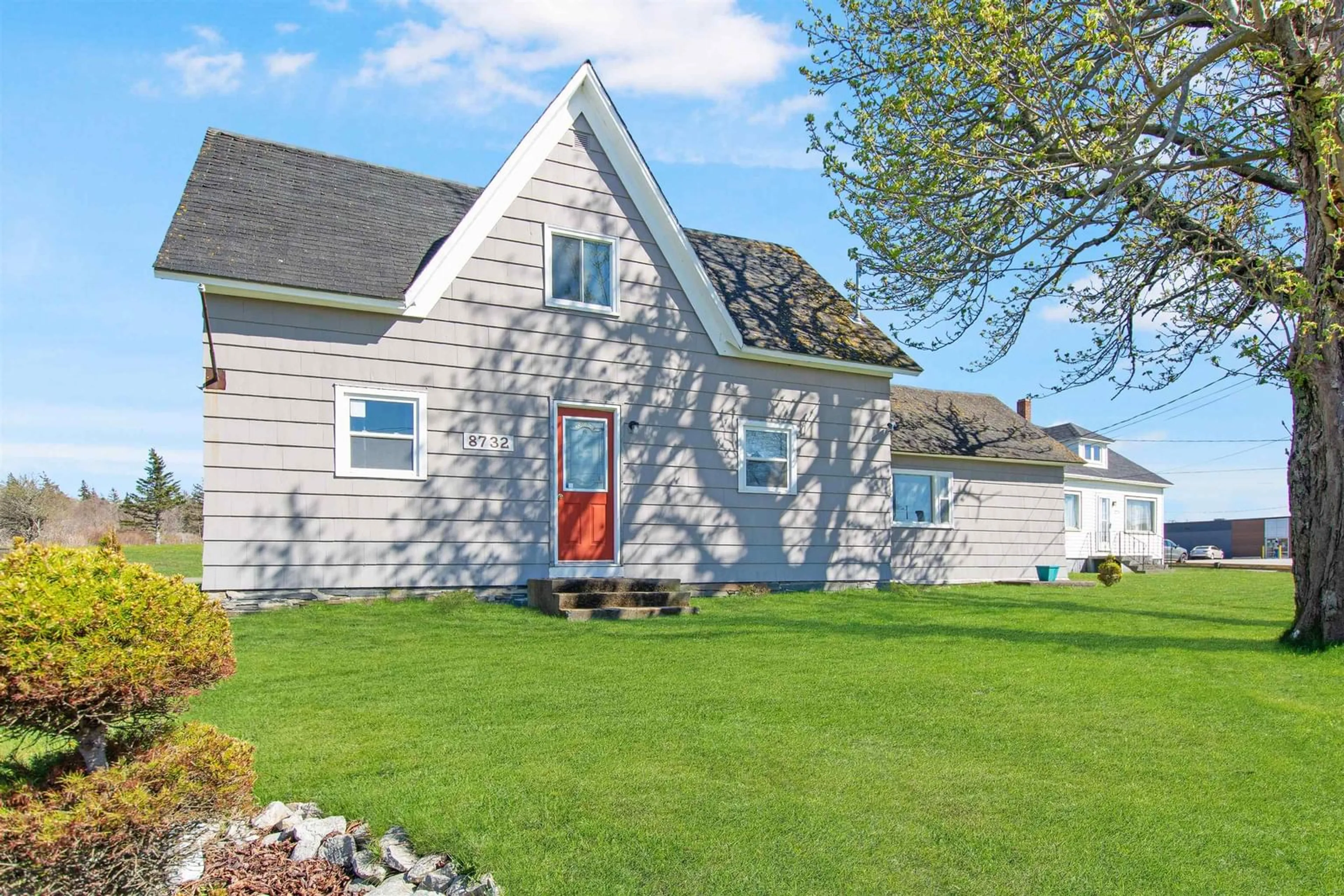 Home with vinyl exterior material, street for 8732 Highway 1, Meteghan Centre Nova Scotia B0W 2K0