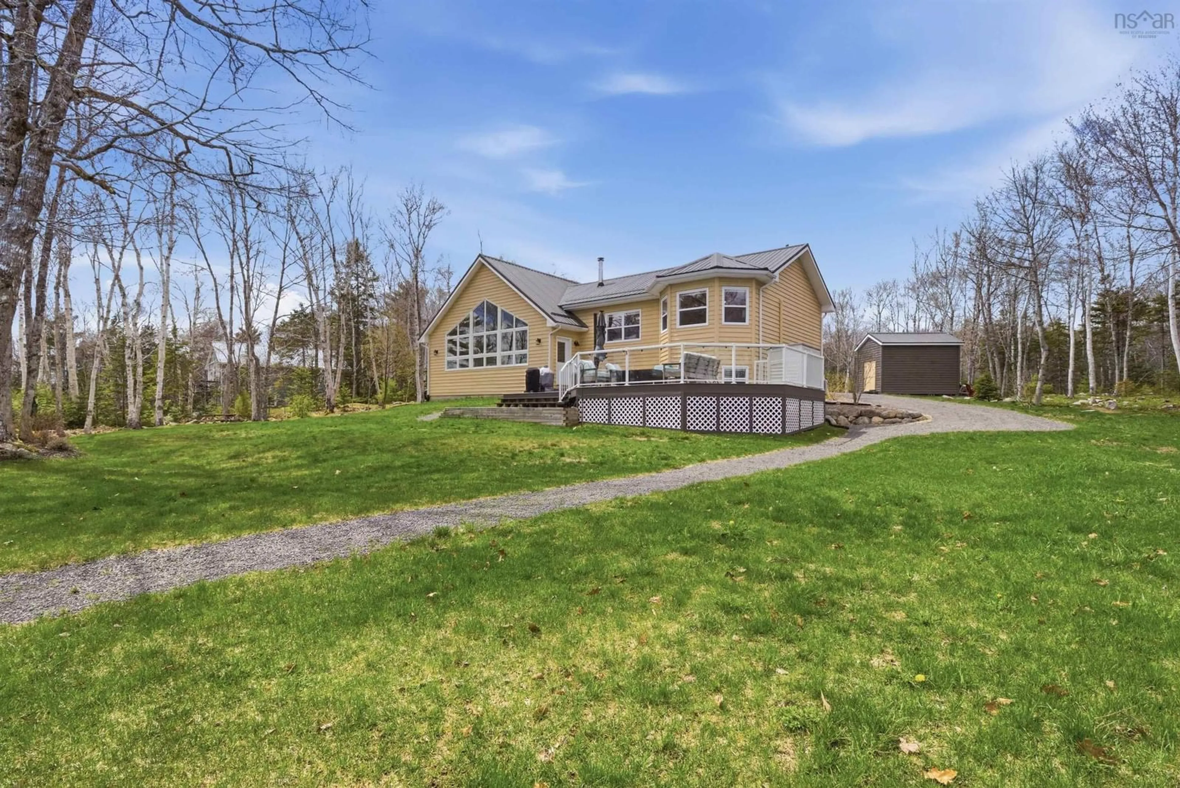 A pic from outside/outdoor area/front of a property/back of a property/a pic from drone, unknown for 766 Pioneer Dr, Vaughan Nova Scotia B0N 2T0