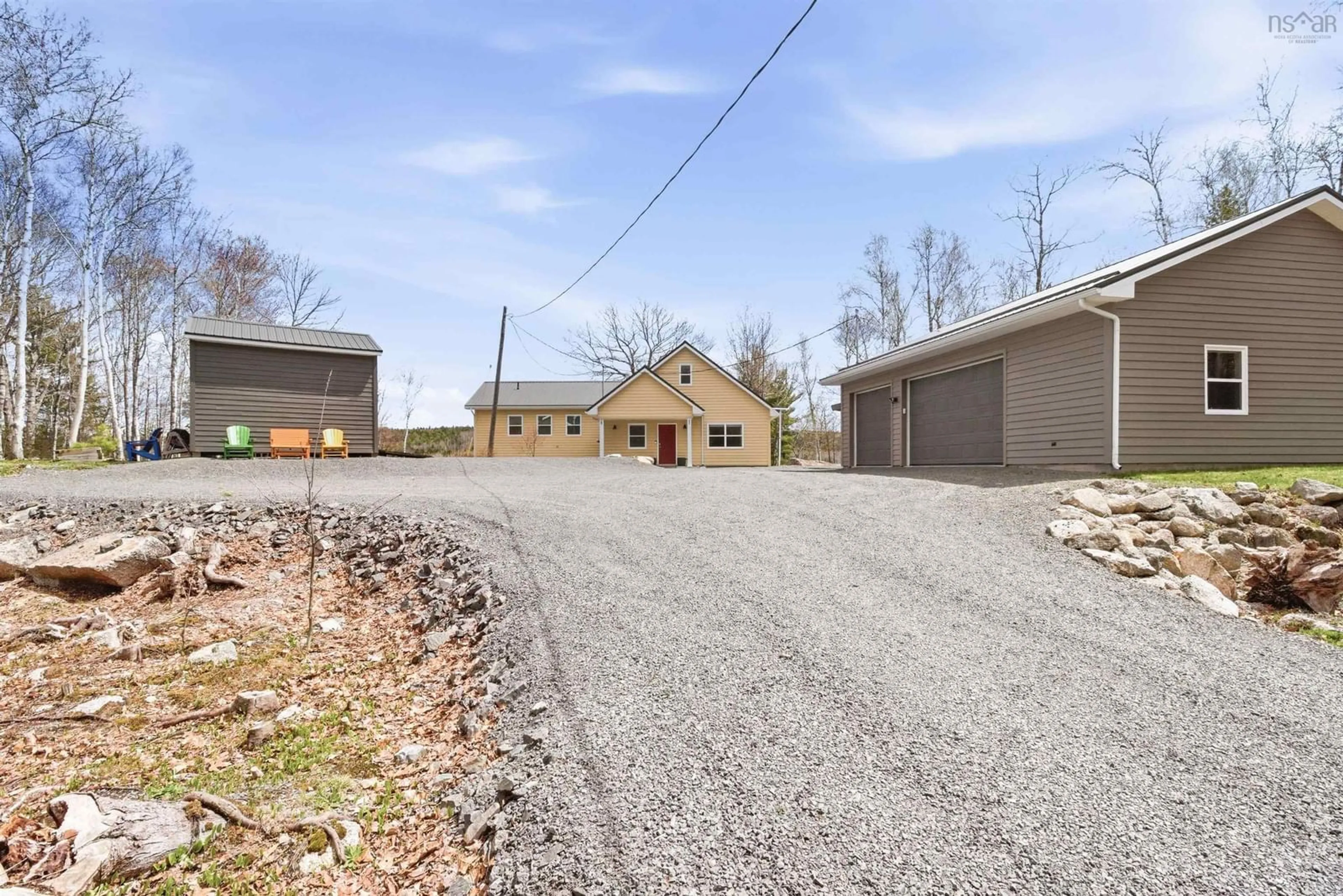 A pic from outside/outdoor area/front of a property/back of a property/a pic from drone, street for 766 Pioneer Dr, Vaughan Nova Scotia B0N 2T0