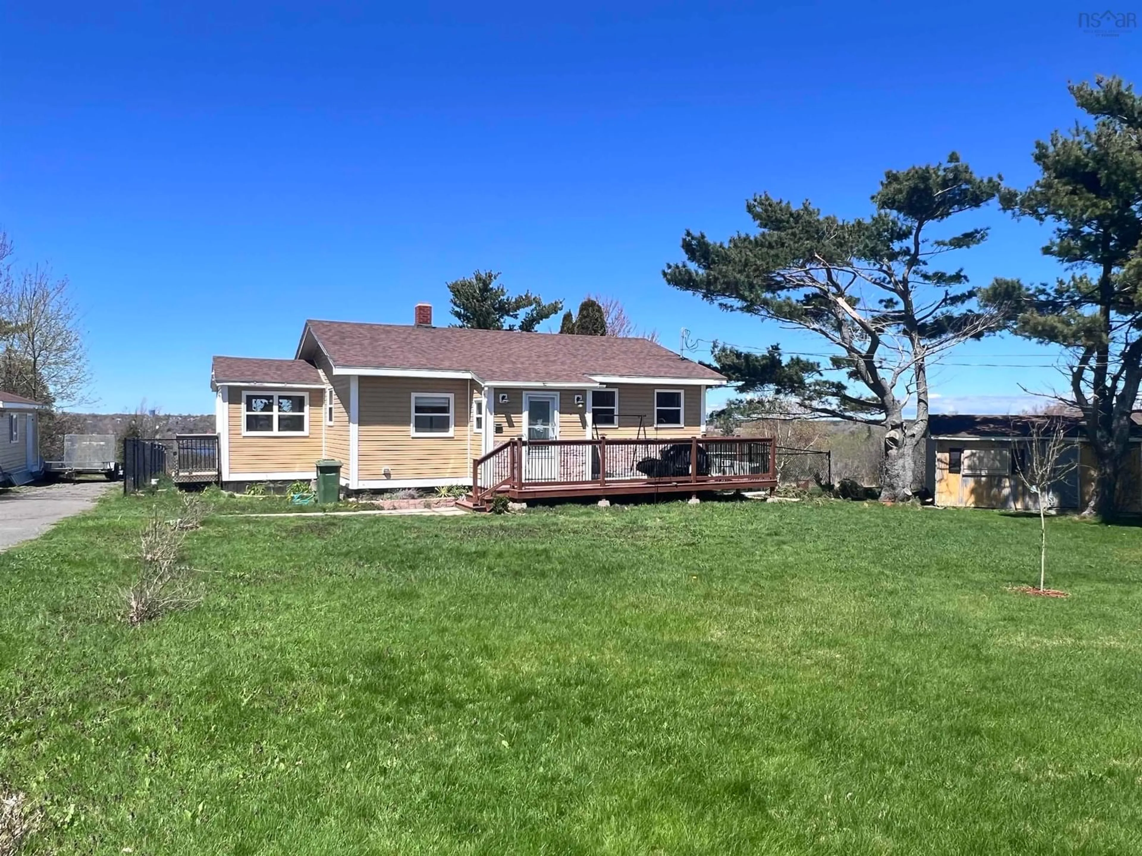 A pic from outside/outdoor area/front of a property/back of a property/a pic from drone, water/lake/river/ocean view for 5923 Pictou Landing Rd, Pictou Landing Nova Scotia B0K 1X0