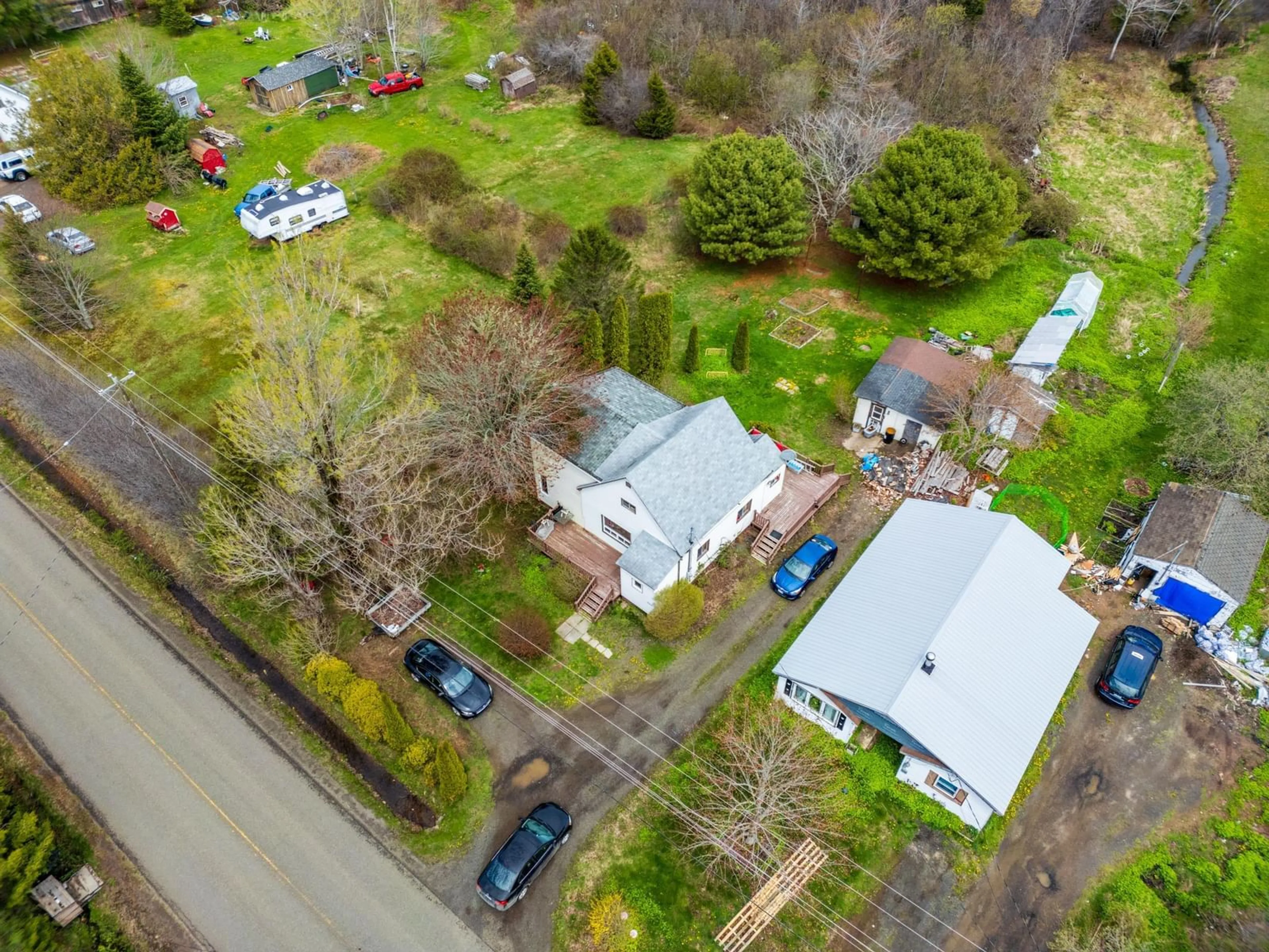 A pic from outside/outdoor area/front of a property/back of a property/a pic from drone, street for 388 Culloden Rd, Mount Pleasant Nova Scotia B0V 1A0