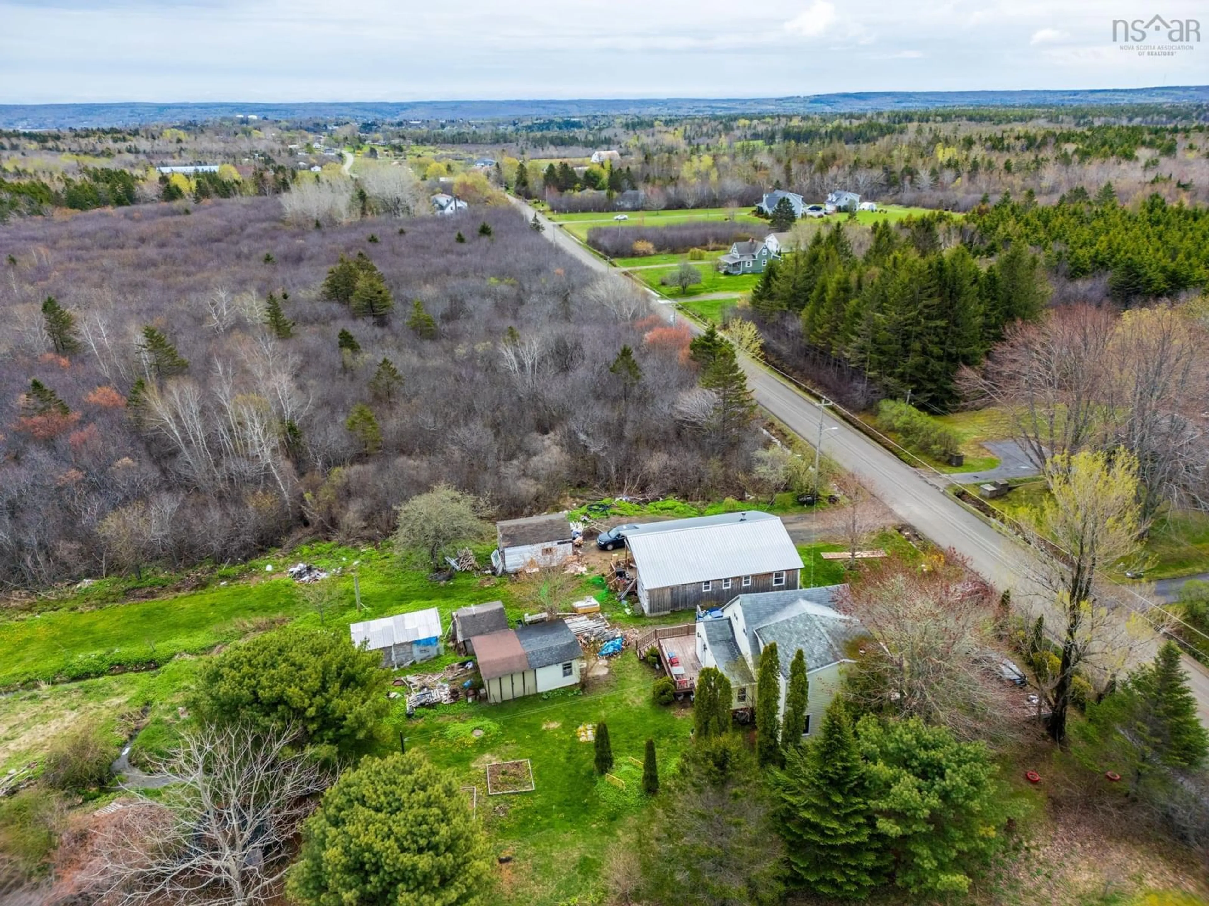 A pic from outside/outdoor area/front of a property/back of a property/a pic from drone, unknown for 388 Culloden Rd, Mount Pleasant Nova Scotia B0V 1A0