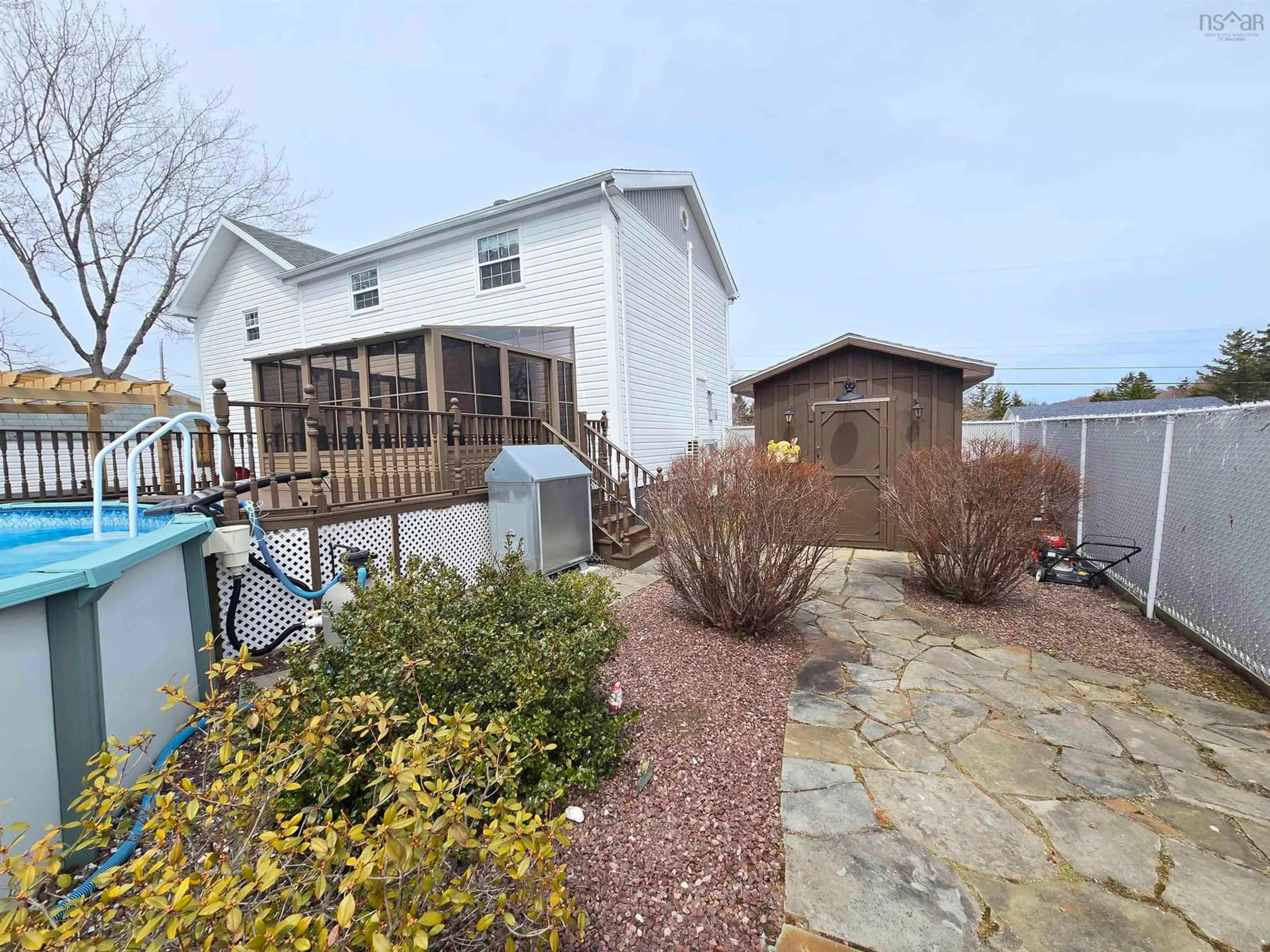 A pic from outside/outdoor area/front of a property/back of a property/a pic from drone, water/lake/river/ocean view for 80 Parkwood Dr, Sydney River Nova Scotia B1S 1H7