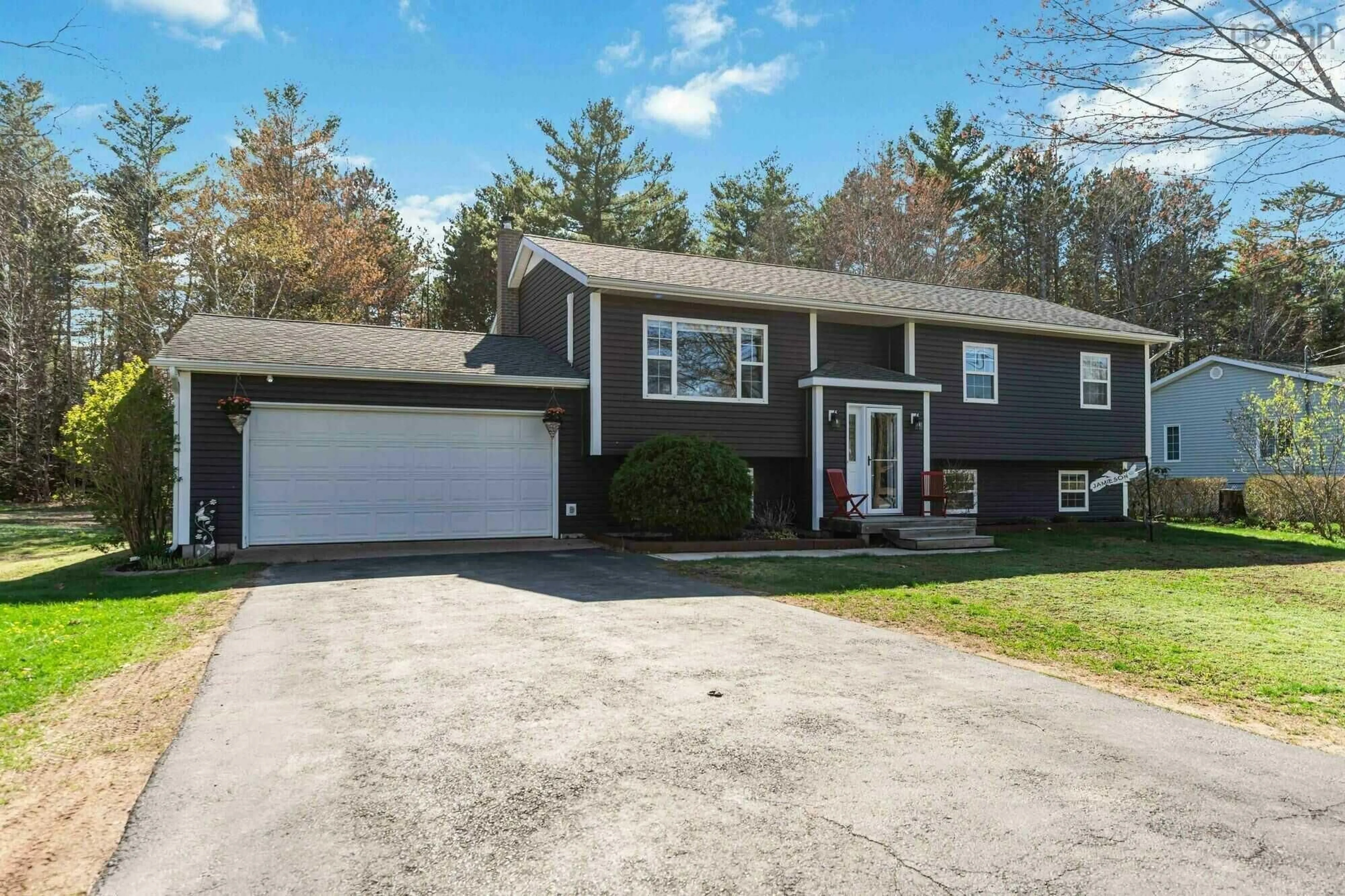 Home with vinyl exterior material, street for 8 Robie Ave, Greenwood Nova Scotia B0P 1R0
