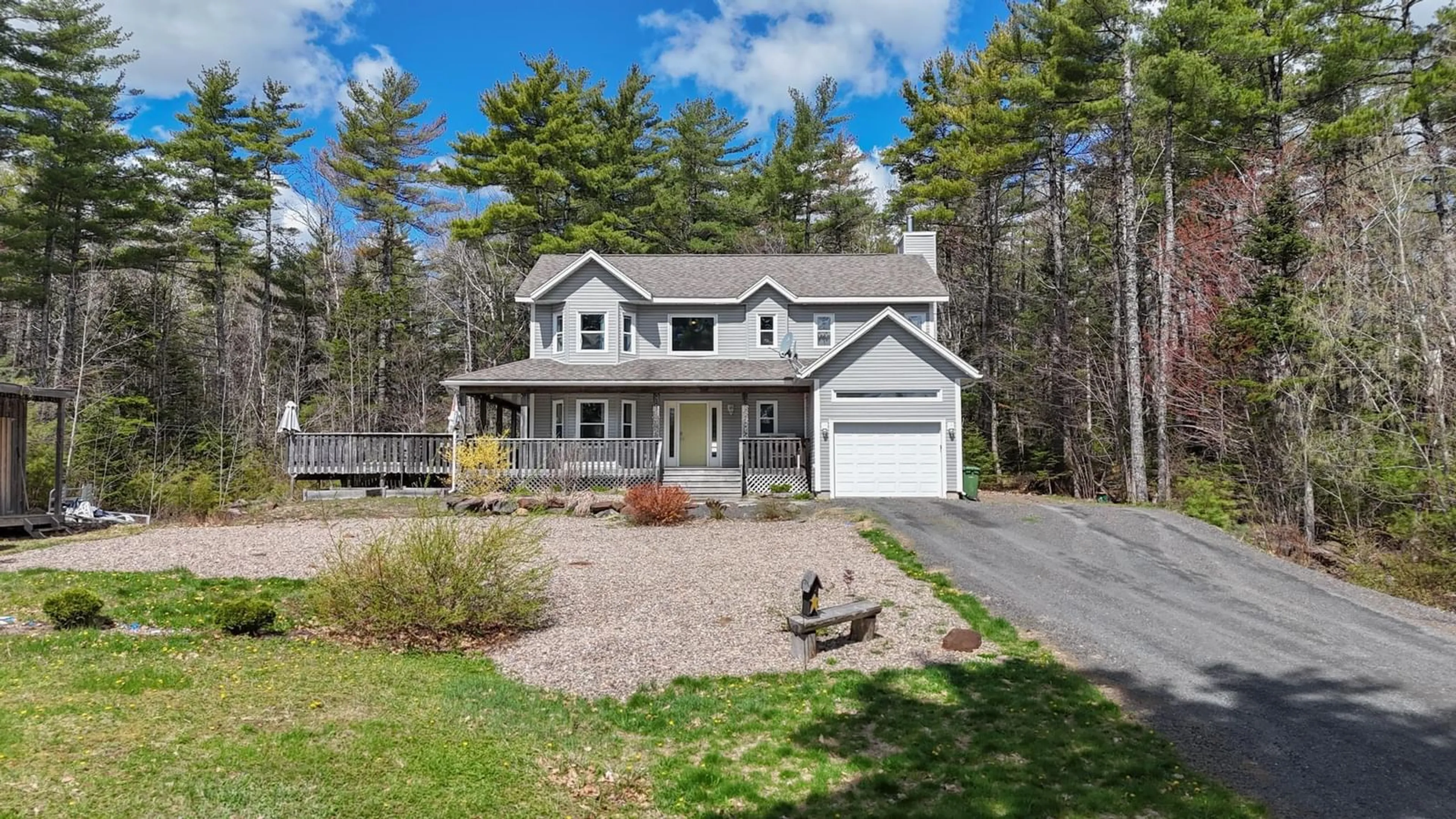 Home with vinyl exterior material, street for 4876 Highway 210, Greenfield Nova Scotia B0T 1E0