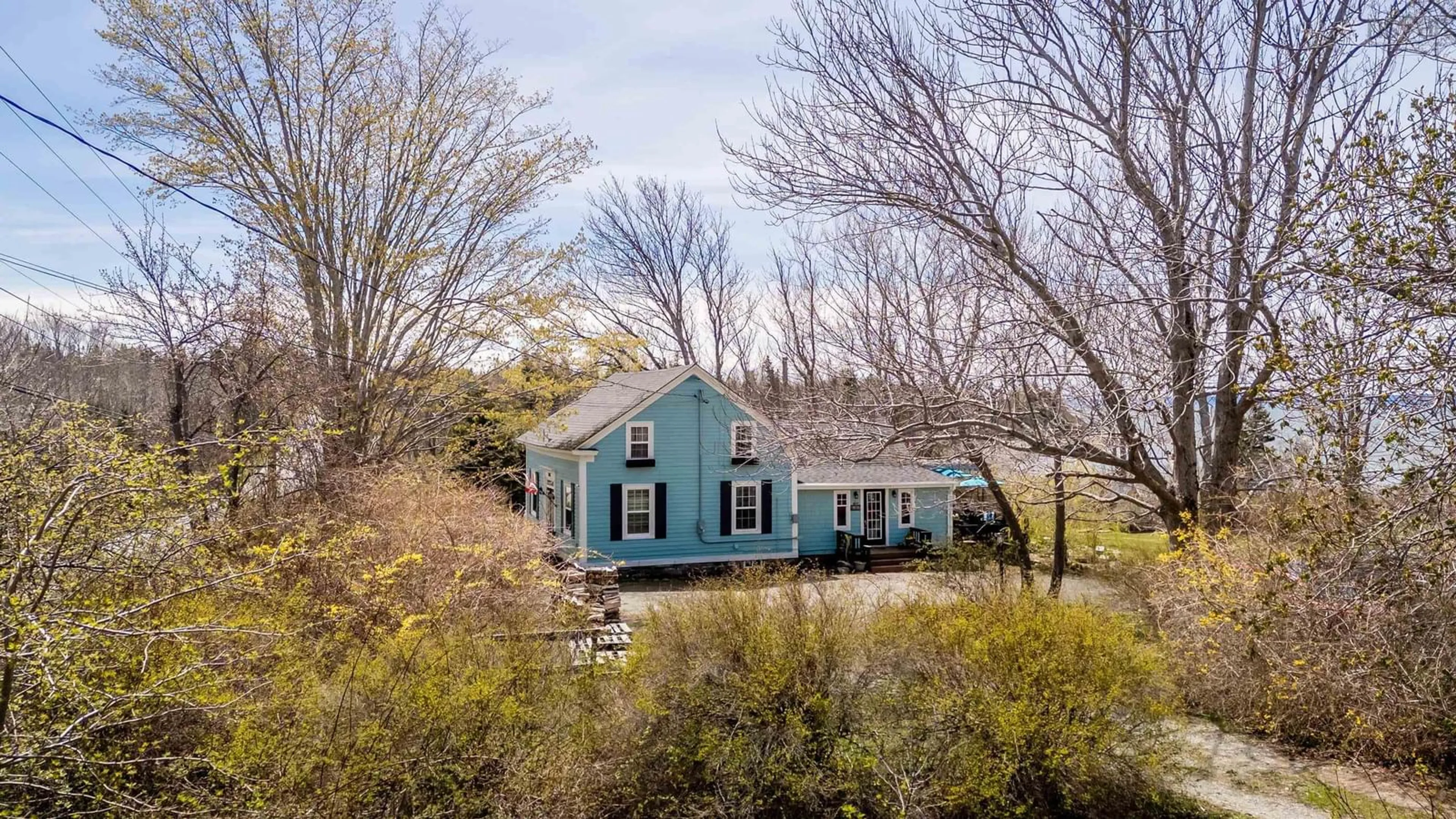 A pic from outside/outdoor area/front of a property/back of a property/a pic from drone, street for 8367 Highway 101, Brighton Nova Scotia B0V 1A0
