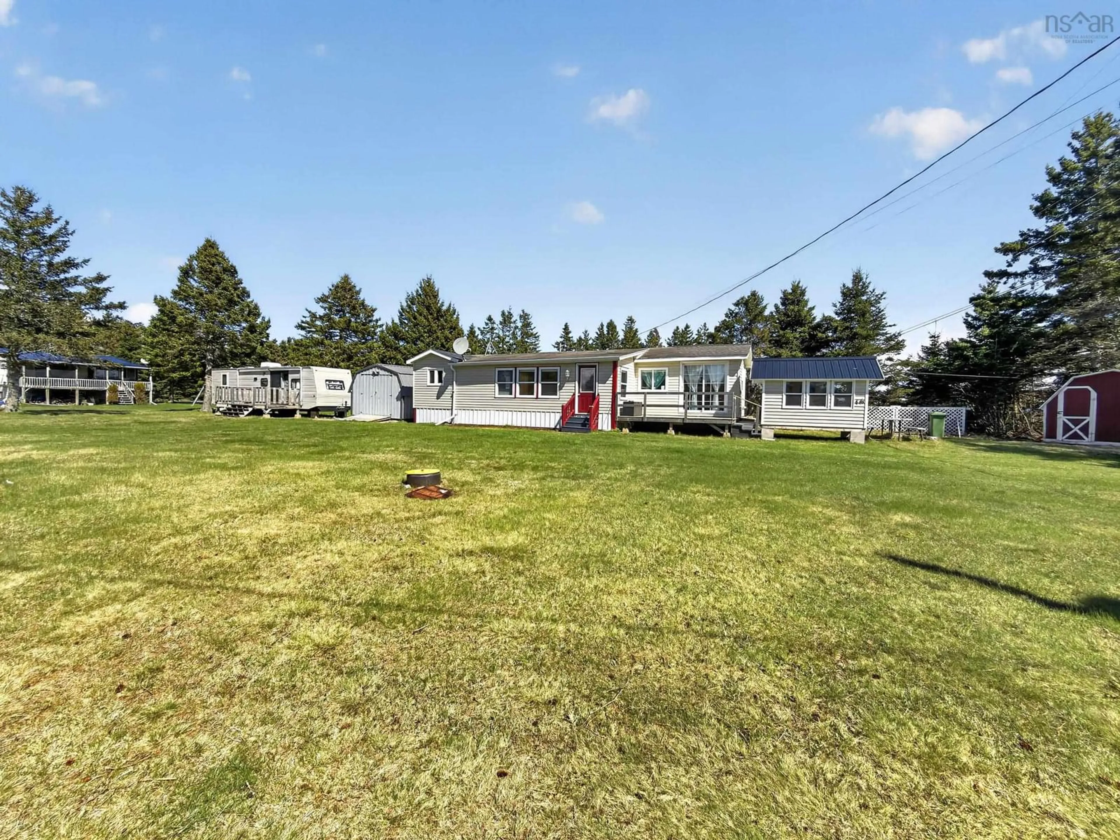 A pic from outside/outdoor area/front of a property/back of a property/a pic from drone, unknown for 46 Evergreen Crt, Five Houses Nova Scotia B0M 1B0