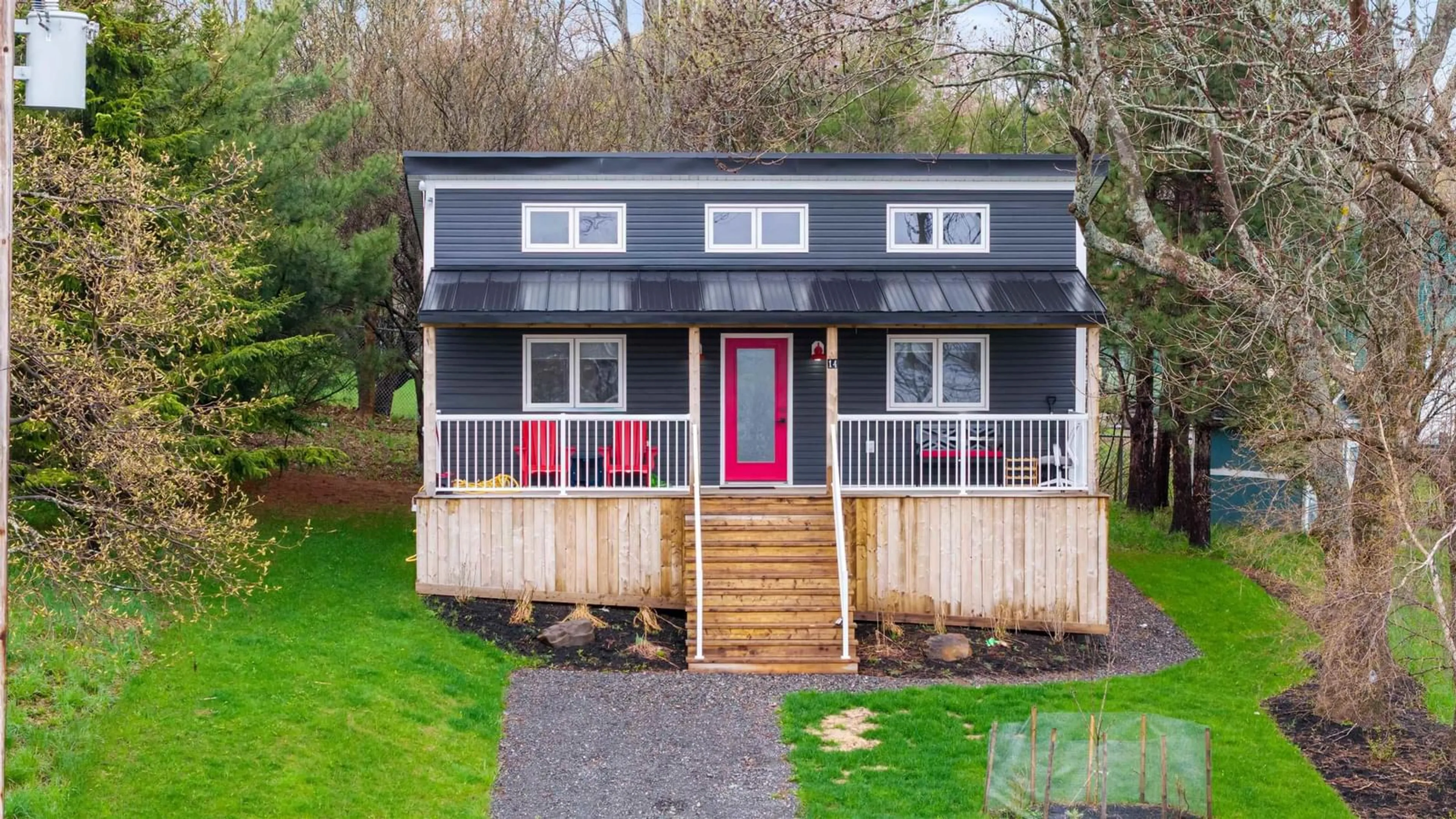 Home with vinyl exterior material, street for 14 Dawson St, Pictou Nova Scotia B0K 1H0