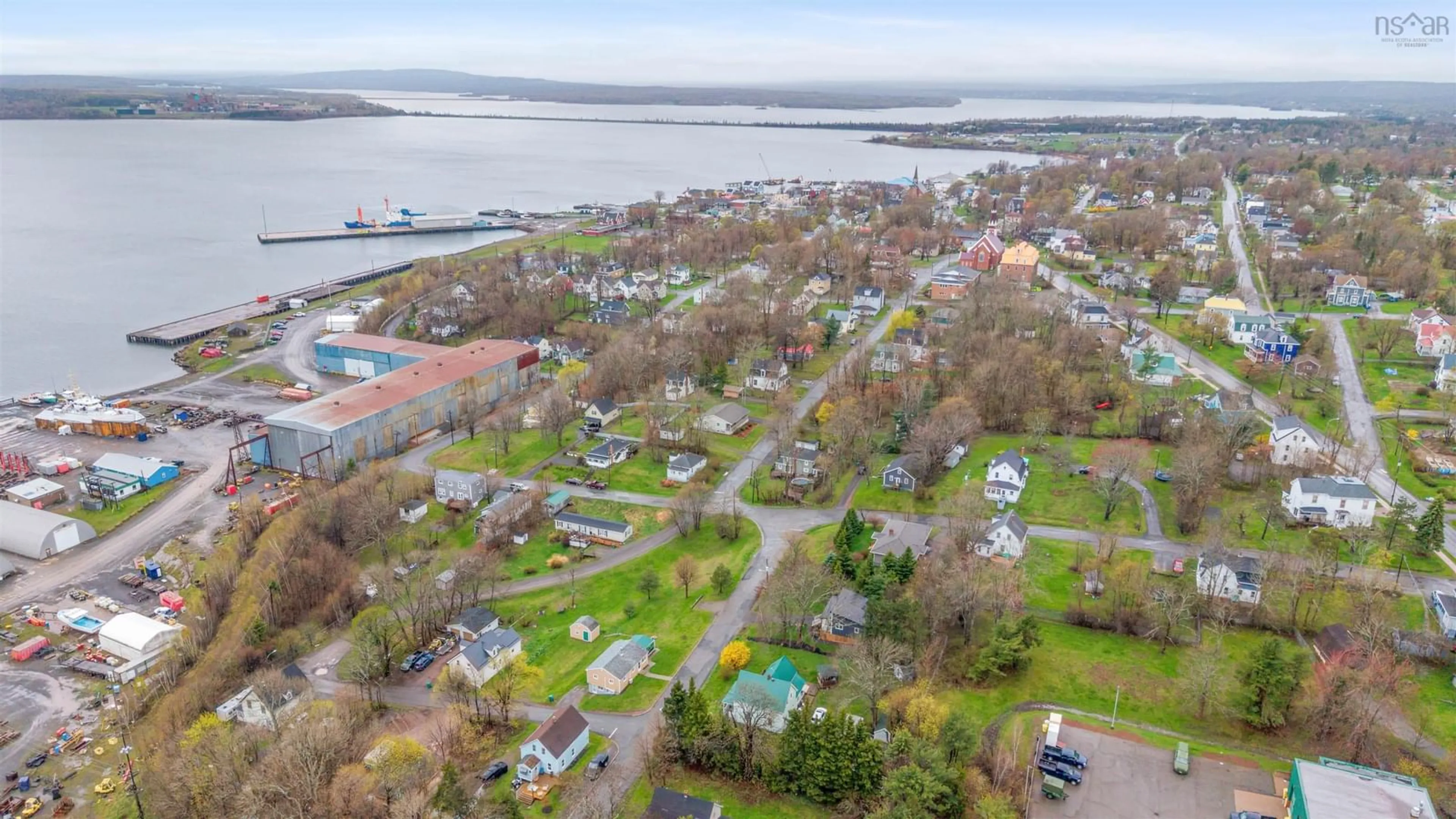 A pic from outside/outdoor area/front of a property/back of a property/a pic from drone, water/lake/river/ocean view for 14 Dawson St, Pictou Nova Scotia B0K 1H0