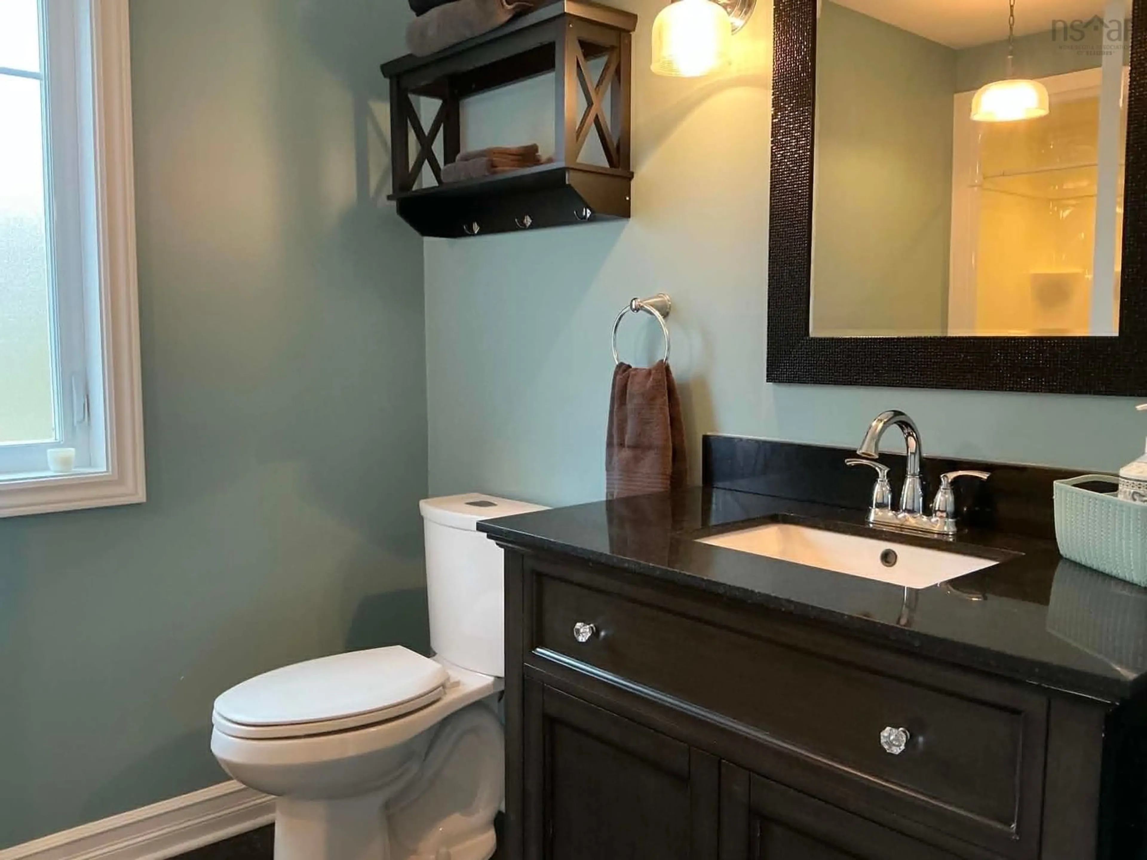 Contemporary bathroom, ceramic/tile floor for 3279 Highway 3 Hwy, Brooklyn Nova Scotia B0J 1H0