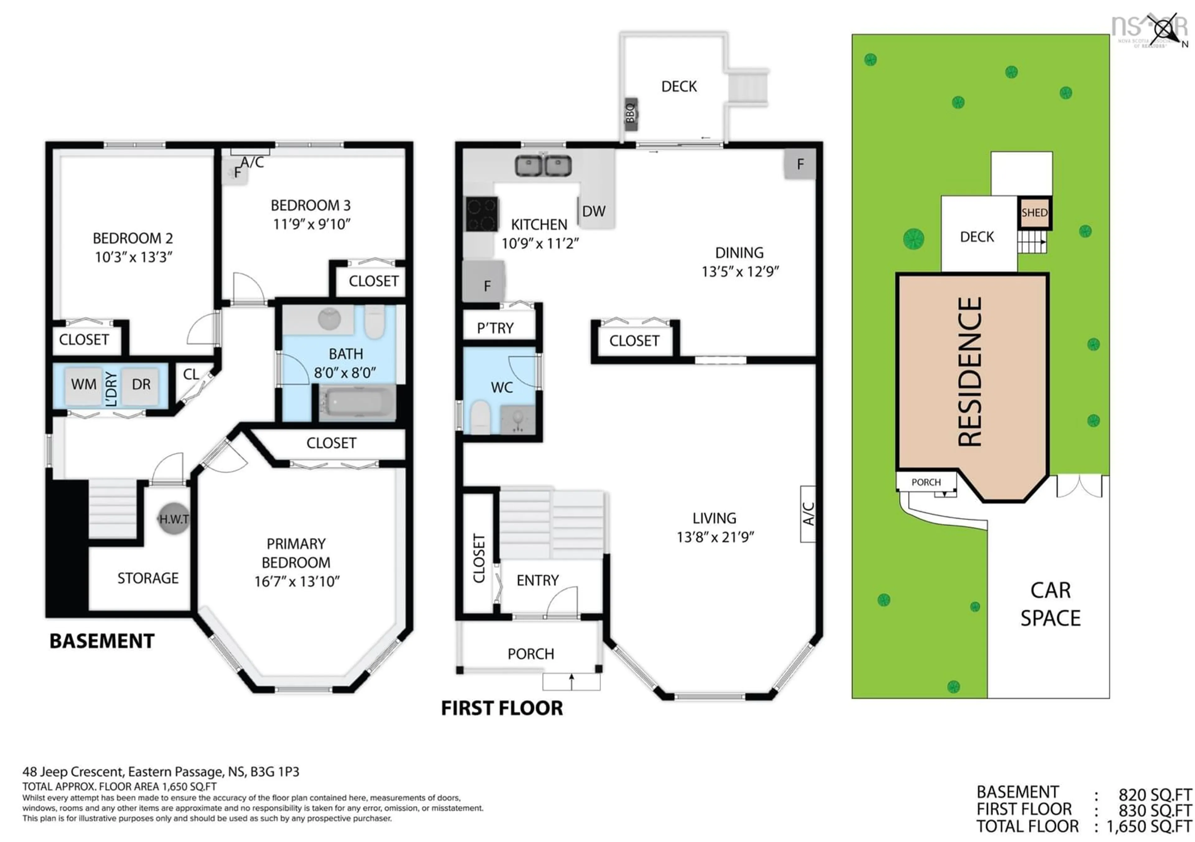 Floor plan for 48 Jeep Cres, Eastern Passage Nova Scotia B3G 1P3
