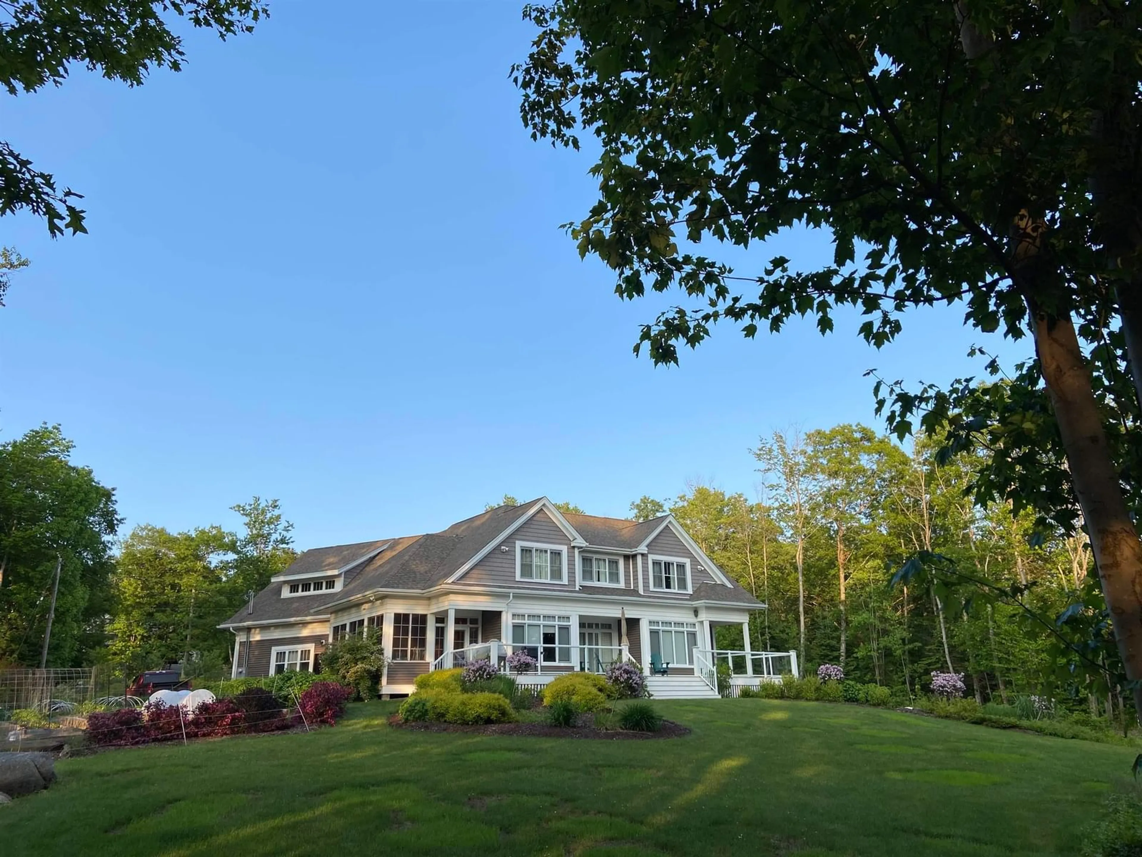 A pic from outside/outdoor area/front of a property/back of a property/a pic from drone, water/lake/river/ocean view for 160 Stone Hedges Lane, Waverley Nova Scotia B2R 1H2