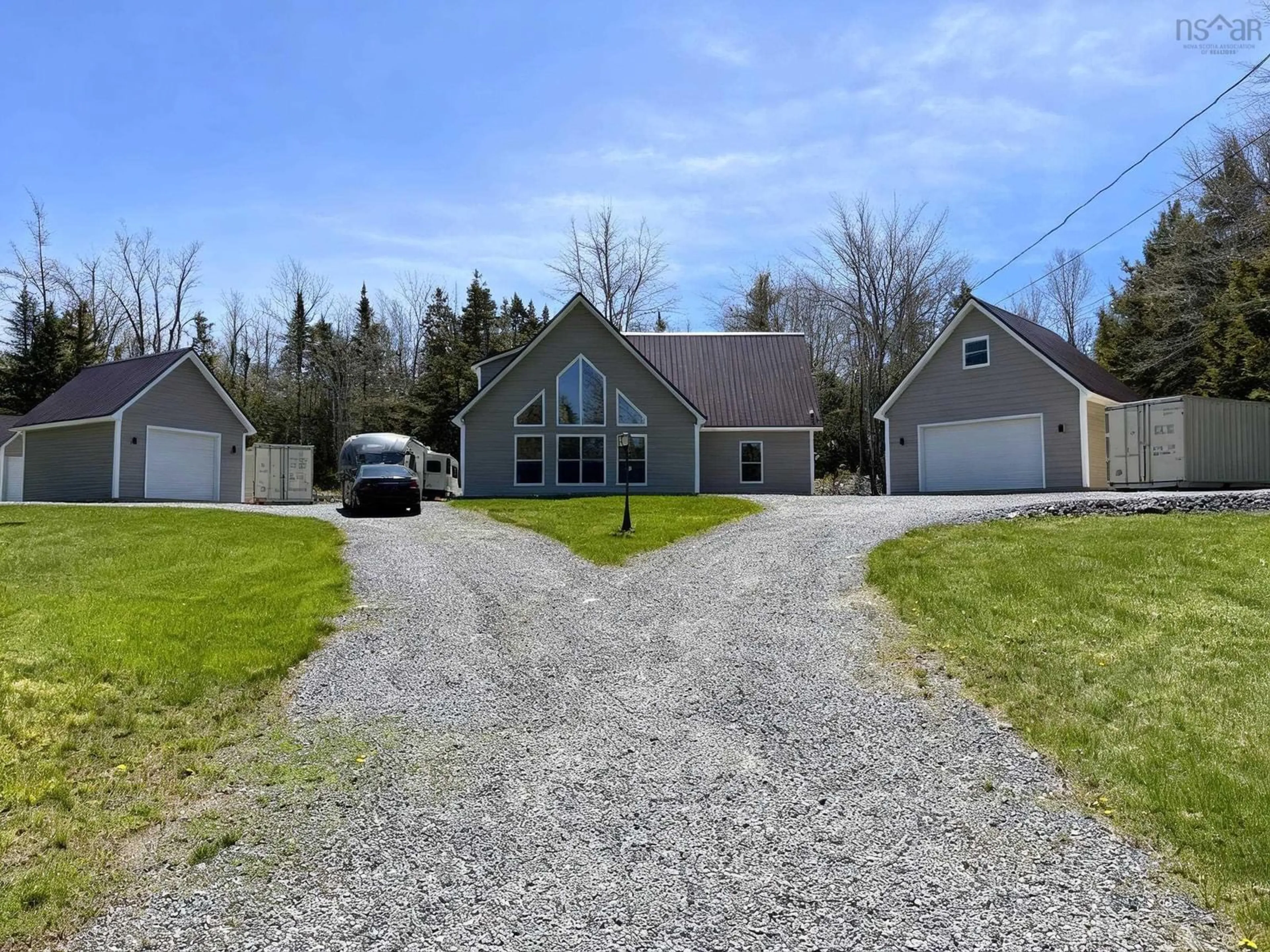 A pic from outside/outdoor area/front of a property/back of a property/a pic from drone, street for 660 St. Andrews River Rd, Shubenacadie East Nova Scotia B0N 2H0