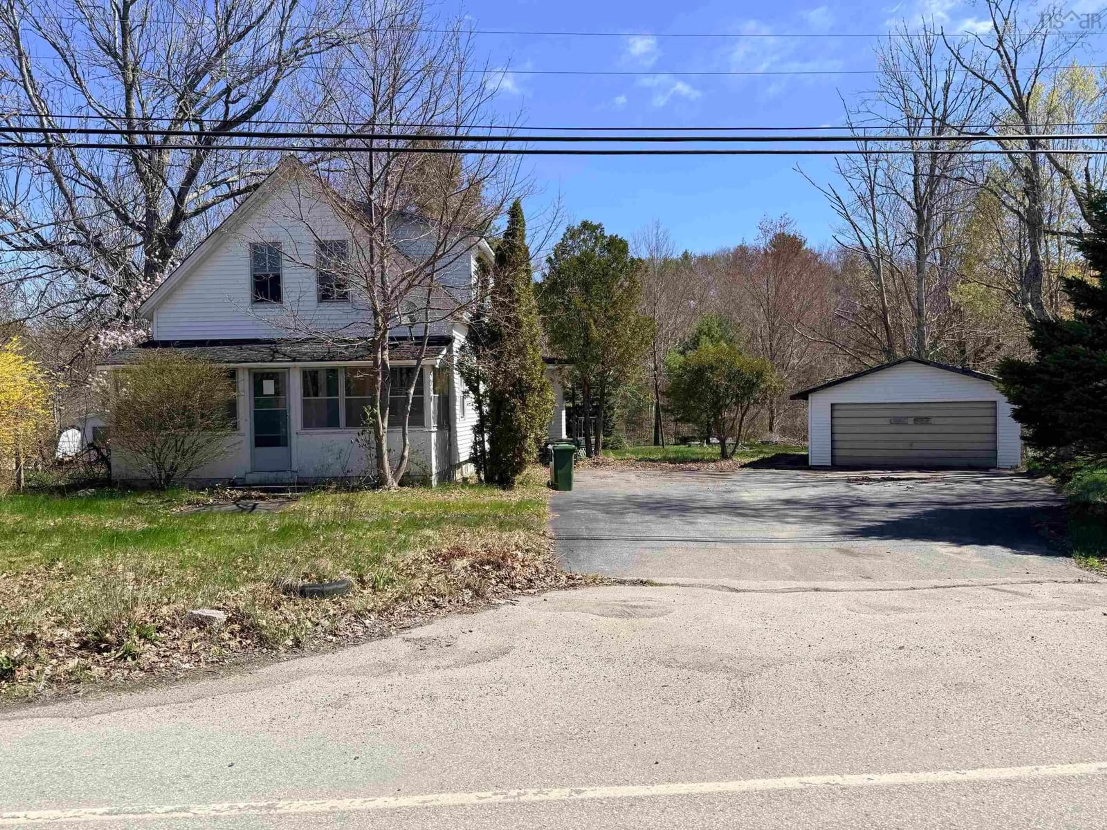 A pic from outside/outdoor area/front of a property/back of a property/a pic from drone, street for 5350 Highway 10, New Germany Nova Scotia B0R 1E0