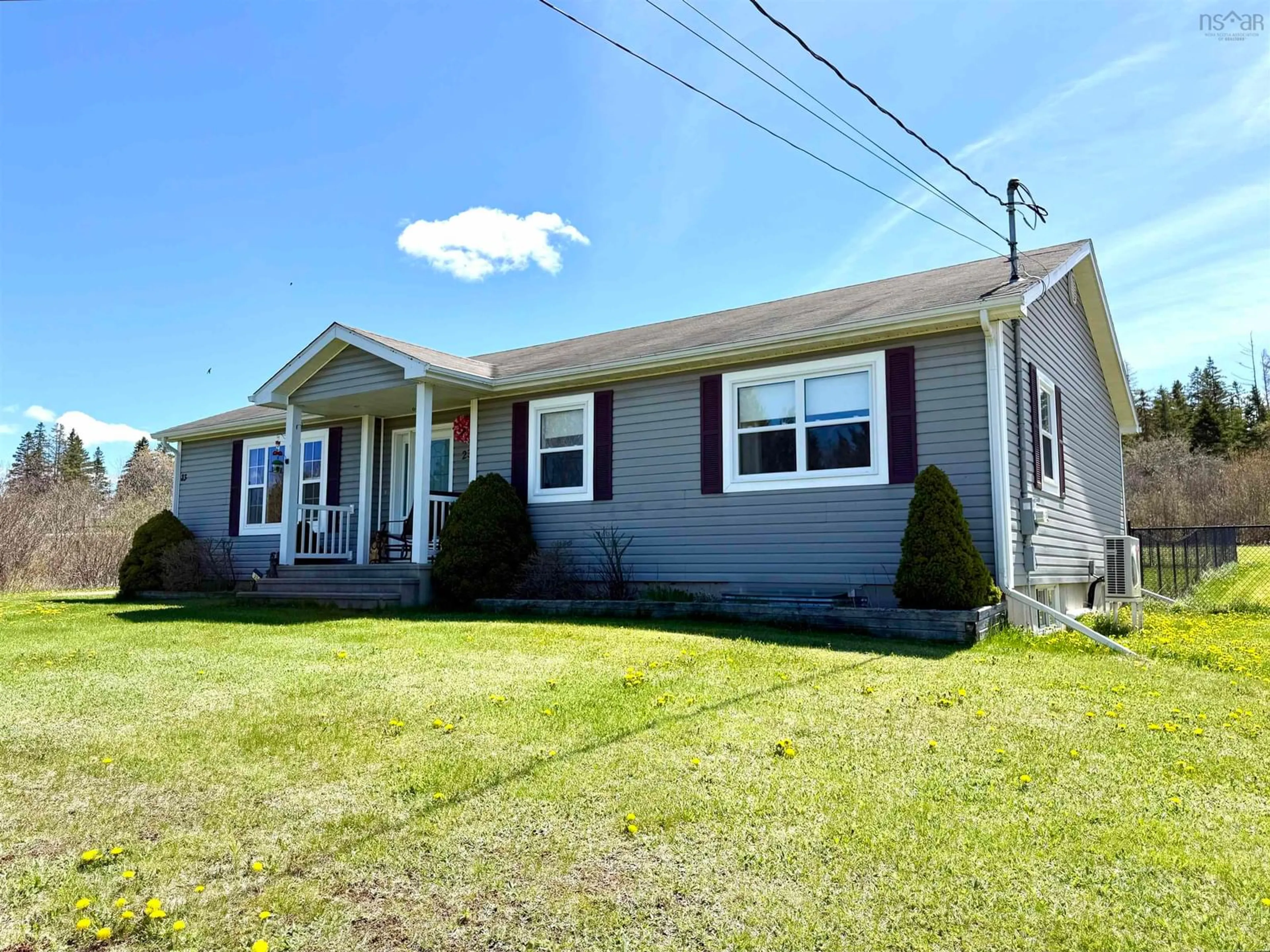 Home with vinyl exterior material, street for 23 Riverbend Dr, Brookdale Nova Scotia B4H 3Y1