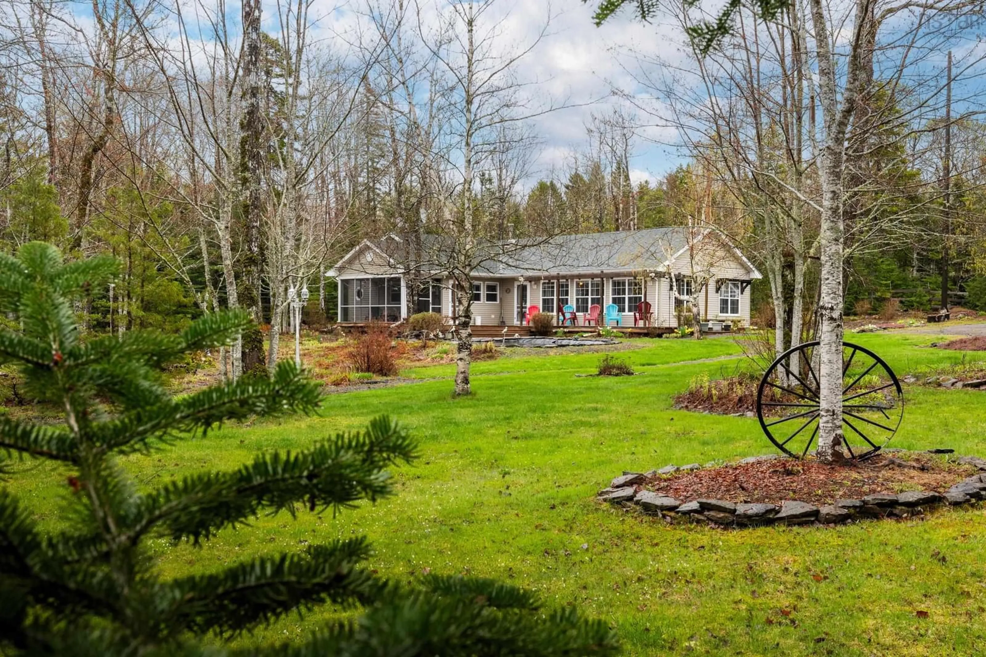 A pic from outside/outdoor area/front of a property/back of a property/a pic from drone, unknown for 169 Leonard Dr, Mattatall Lake Nova Scotia B0K 1V0