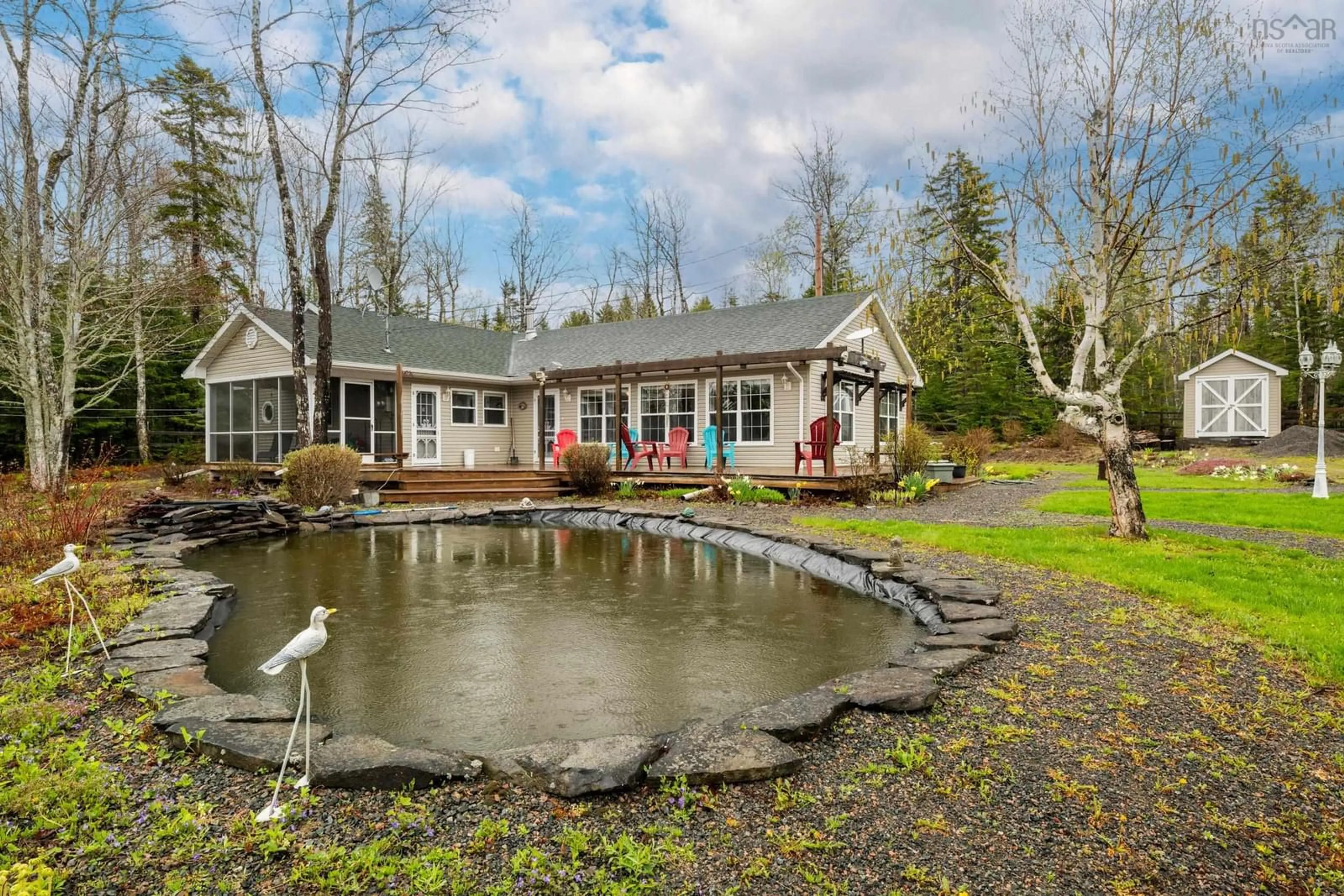 Patio, water/lake/river/ocean view for 169 Leonard Dr, Mattatall Lake Nova Scotia B0K 1V0
