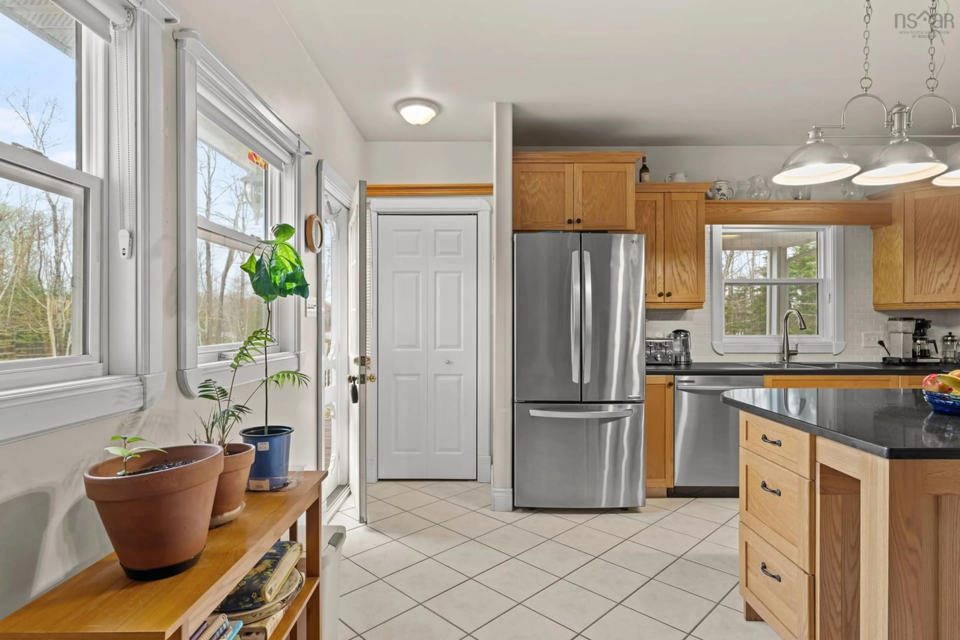 Open concept kitchen, ceramic/tile floor for 169 Leonard Dr, Mattatall Lake Nova Scotia B0K 1V0