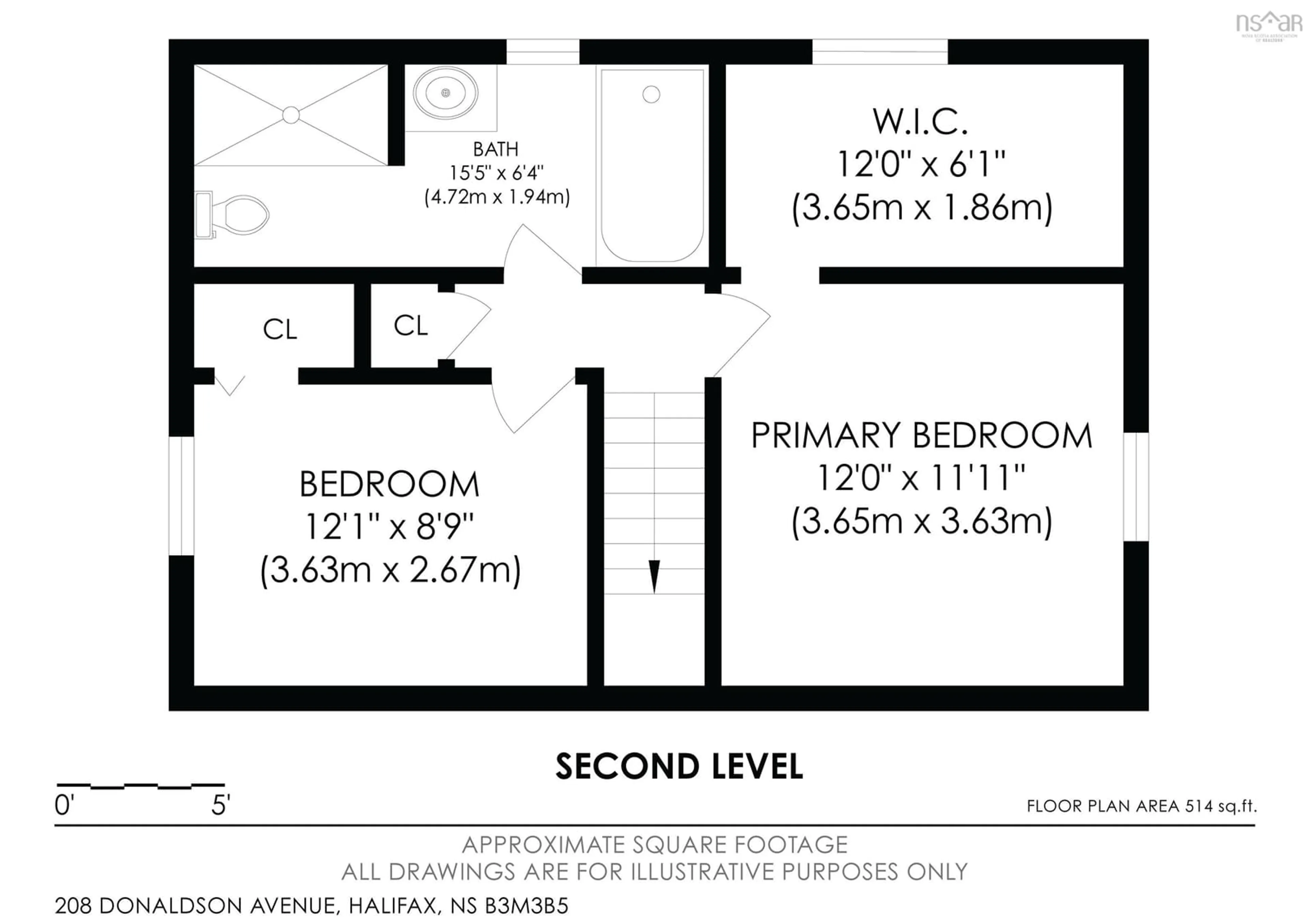 Floor plan for 208 Donaldson Ave, Halifax Nova Scotia B3M 3B5