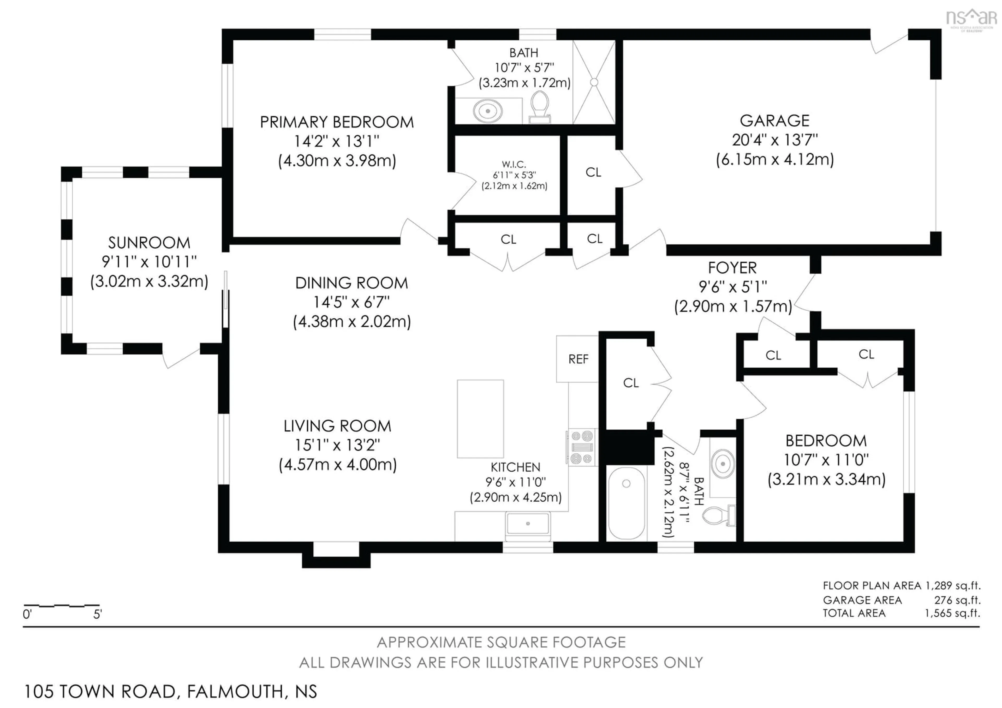 Floor plan for 105 Town Rd, Falmouth Nova Scotia B0P 1P0
