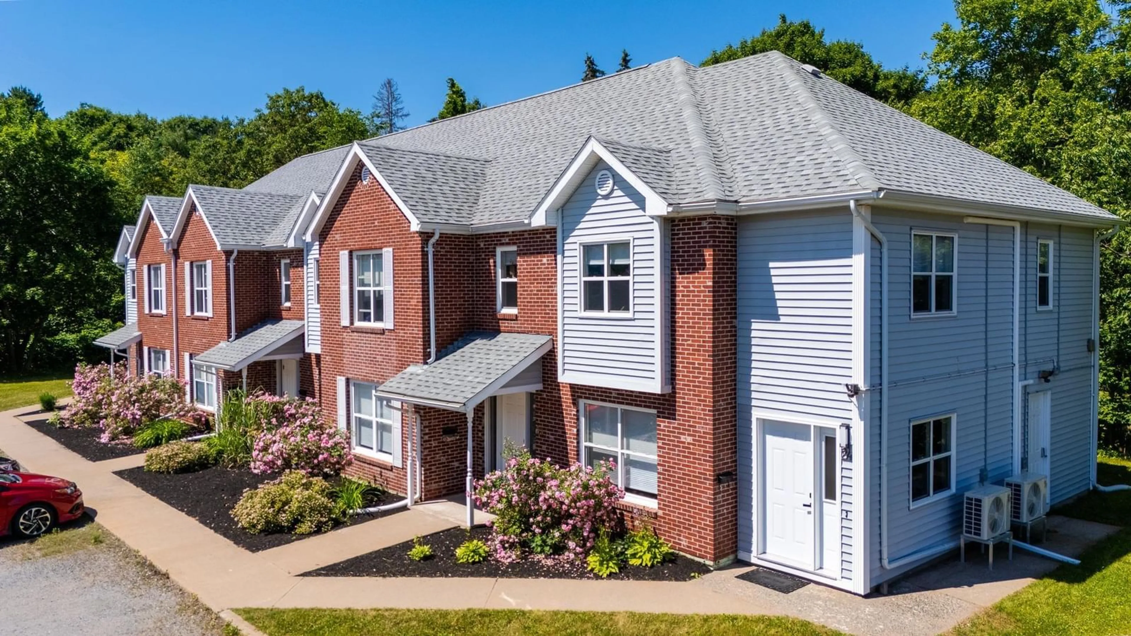 A pic from outside/outdoor area/front of a property/back of a property/a pic from drone, street for 14-24 Kadray Crt, Kentville Nova Scotia B4N 5K2
