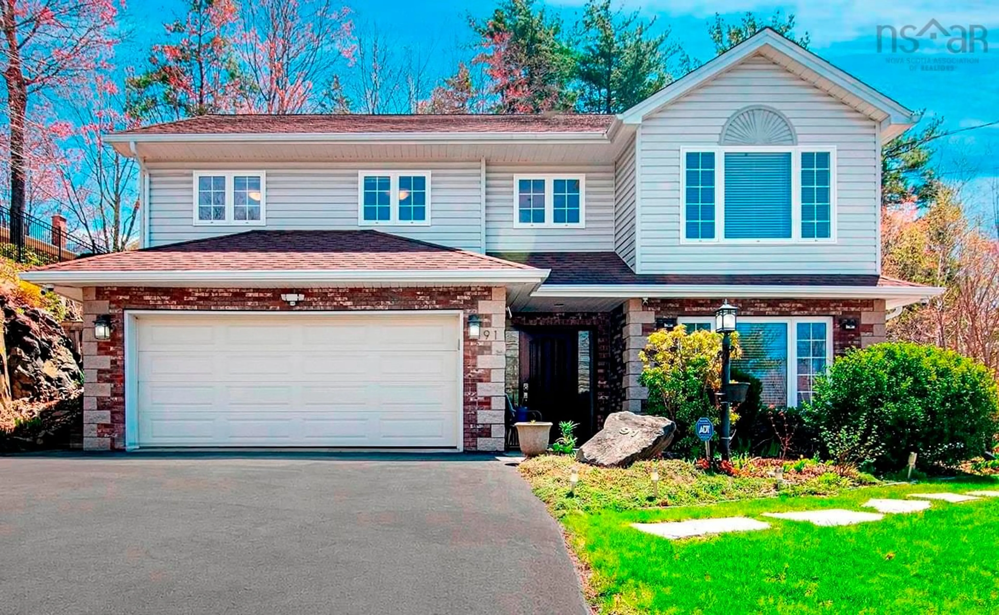 Home with vinyl exterior material, street for 91 Ridgevale Dr, Bedford Nova Scotia B4A 3R2