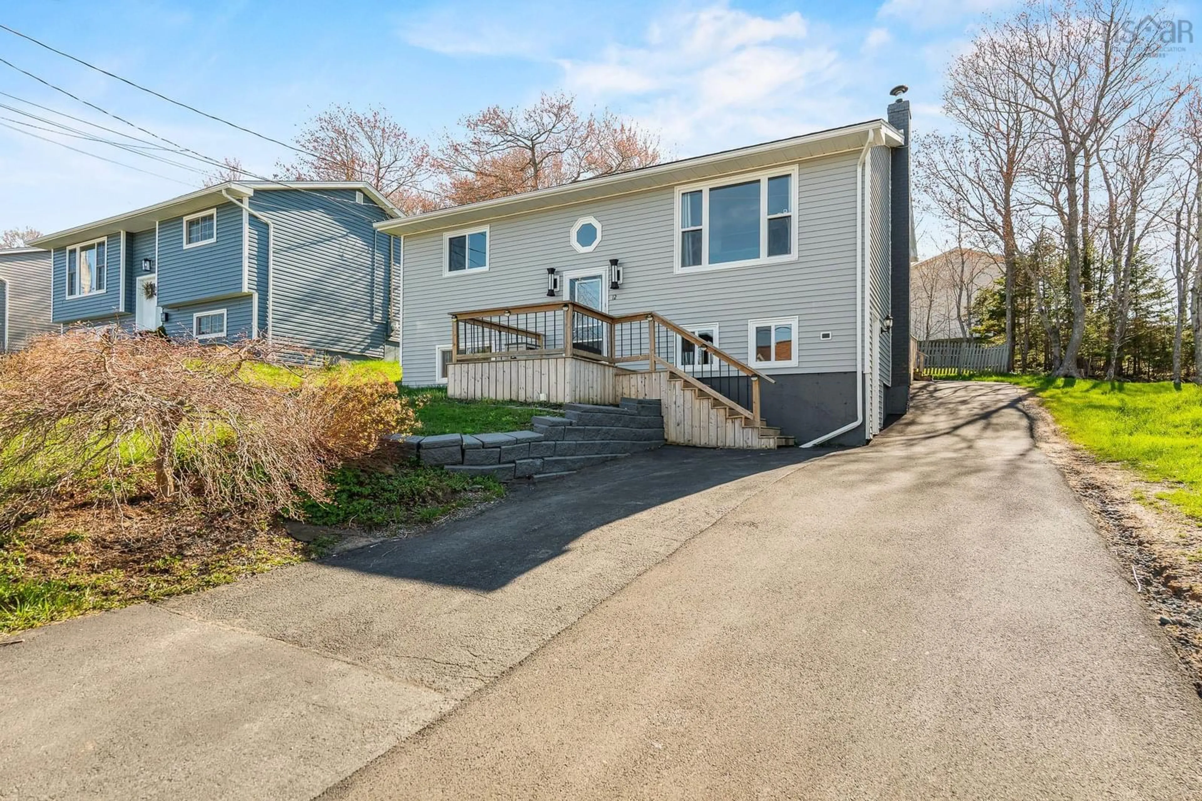 Home with vinyl exterior material, street for 12 Wamphray Cres, Dartmouth Nova Scotia B2W 4Y6