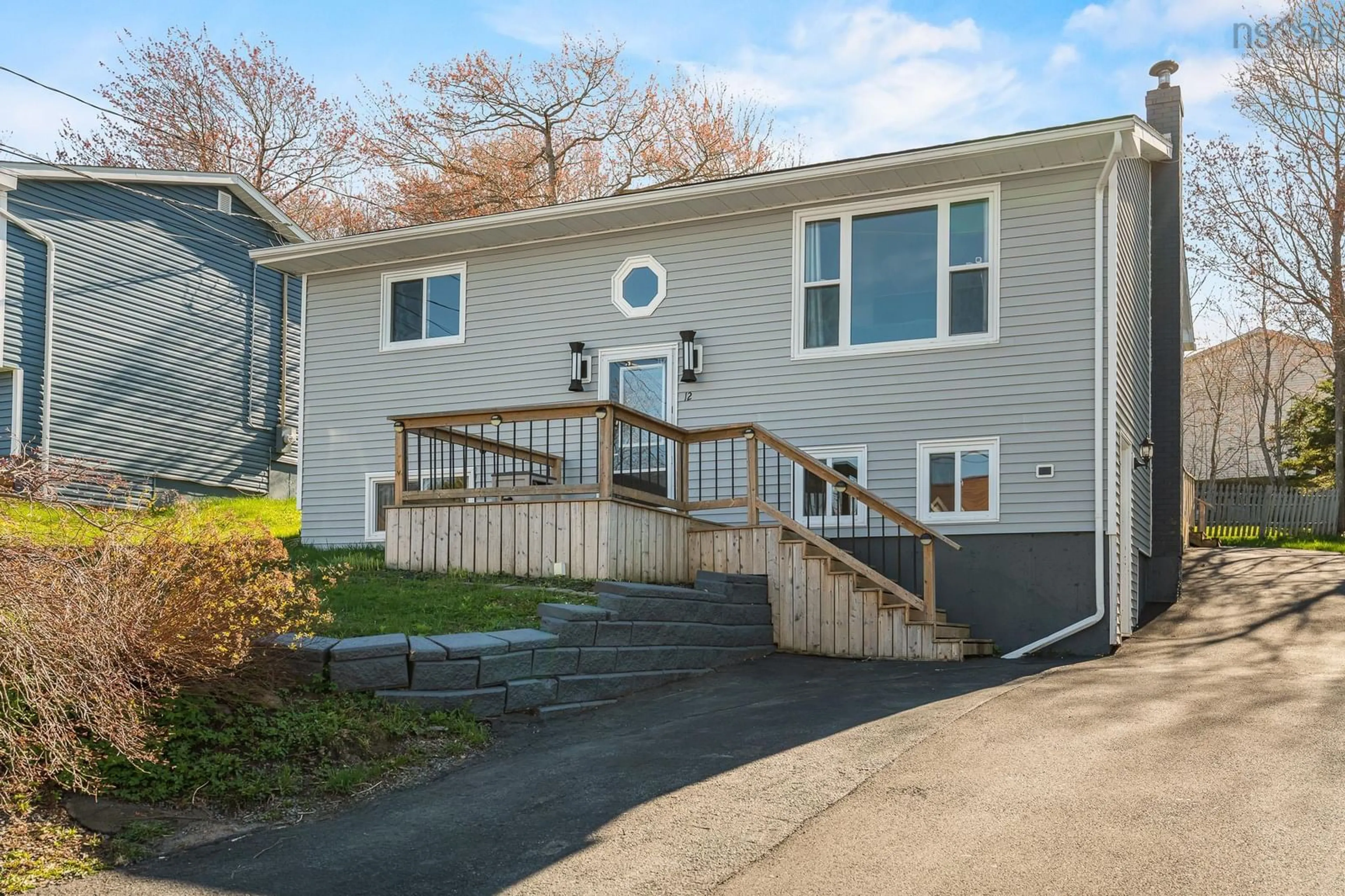 Home with vinyl exterior material, street for 12 Wamphray Cres, Dartmouth Nova Scotia B2W 4Y6