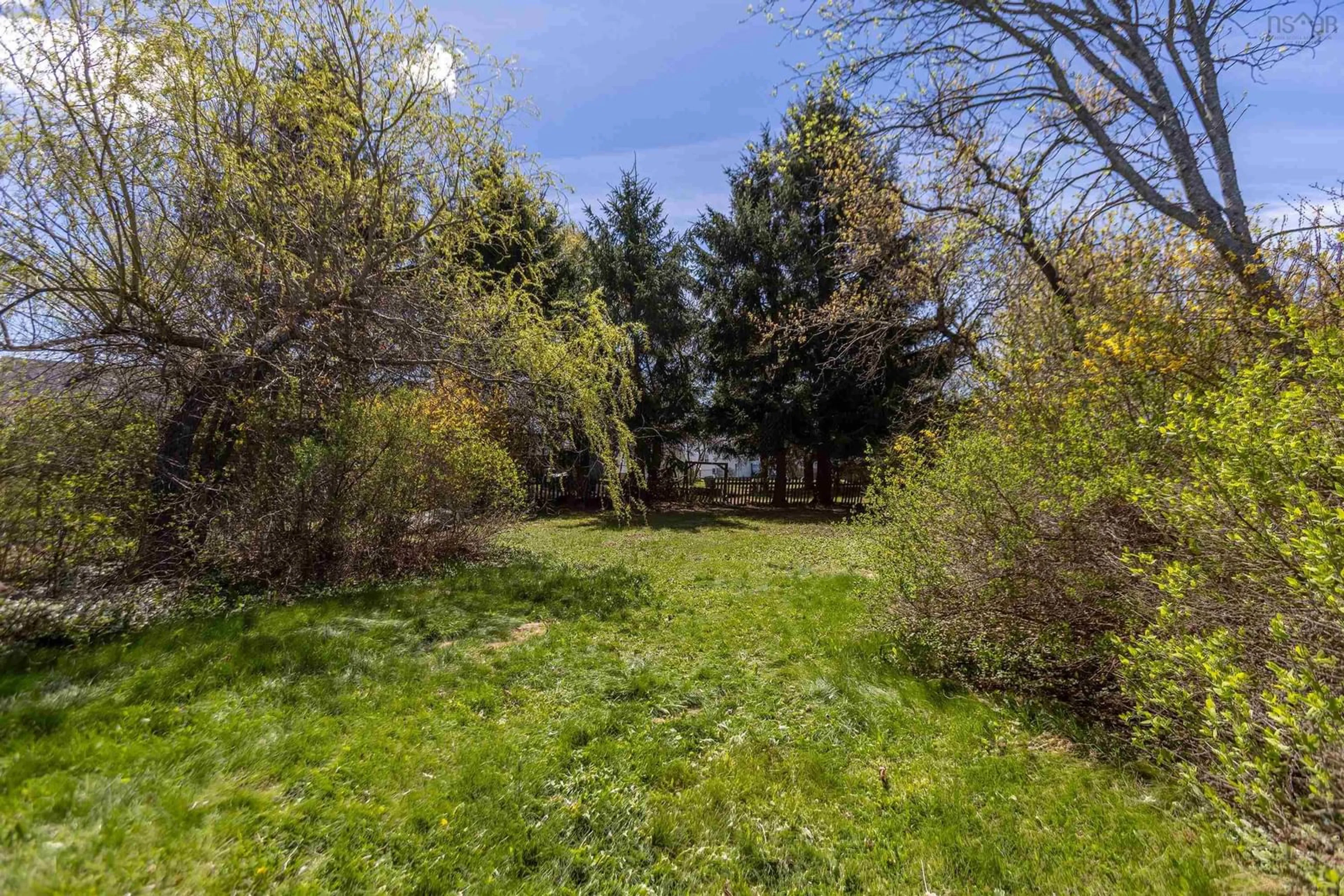 A pic from outside/outdoor area/front of a property/back of a property/a pic from drone, forest/trees view for 35 East Pleasant St, Amherst Nova Scotia B4H 1M6