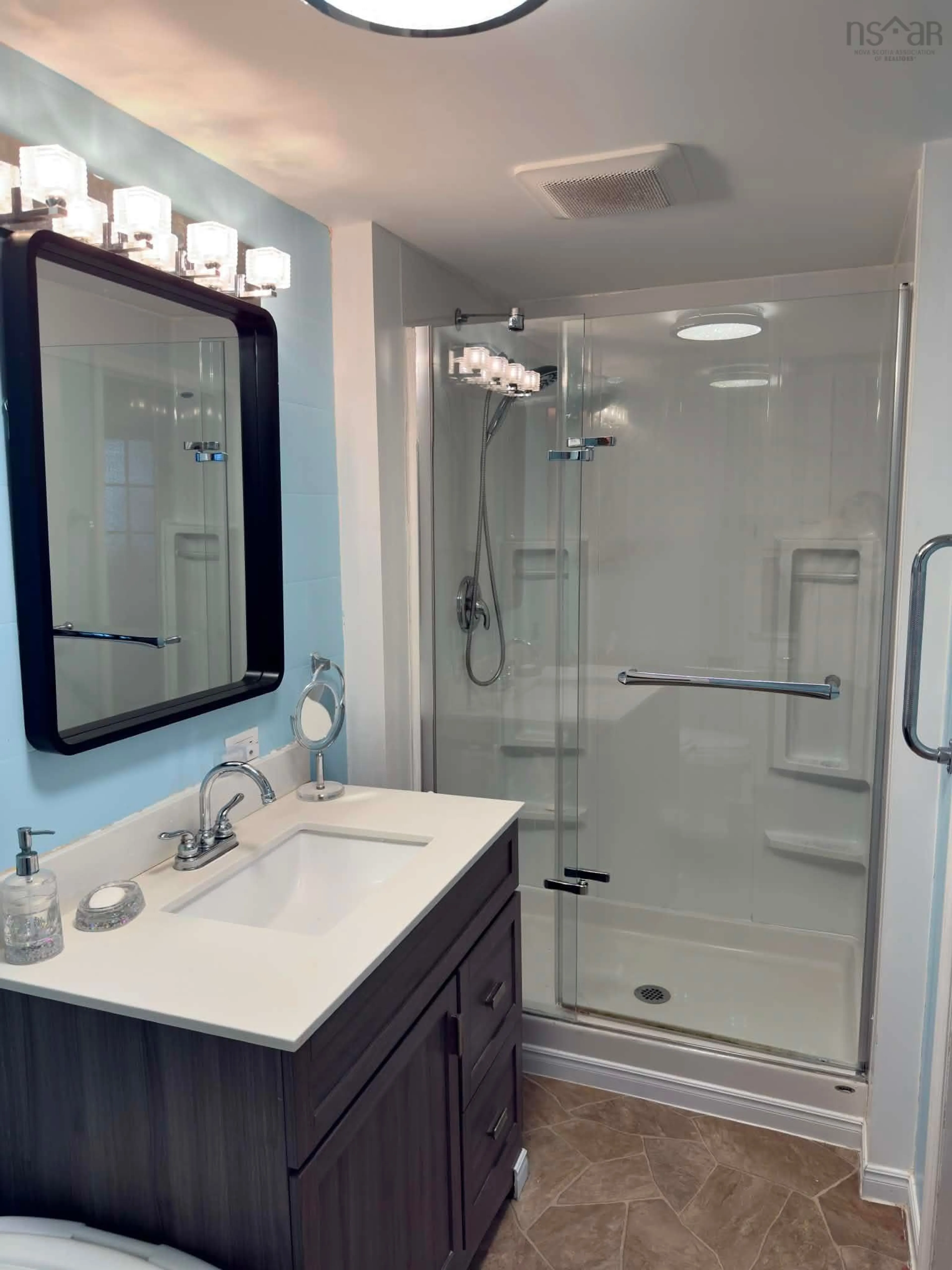 Contemporary bathroom, ceramic/tile floor for 143 Lake Rd, Glace Bay Nova Scotia B1A 2G8