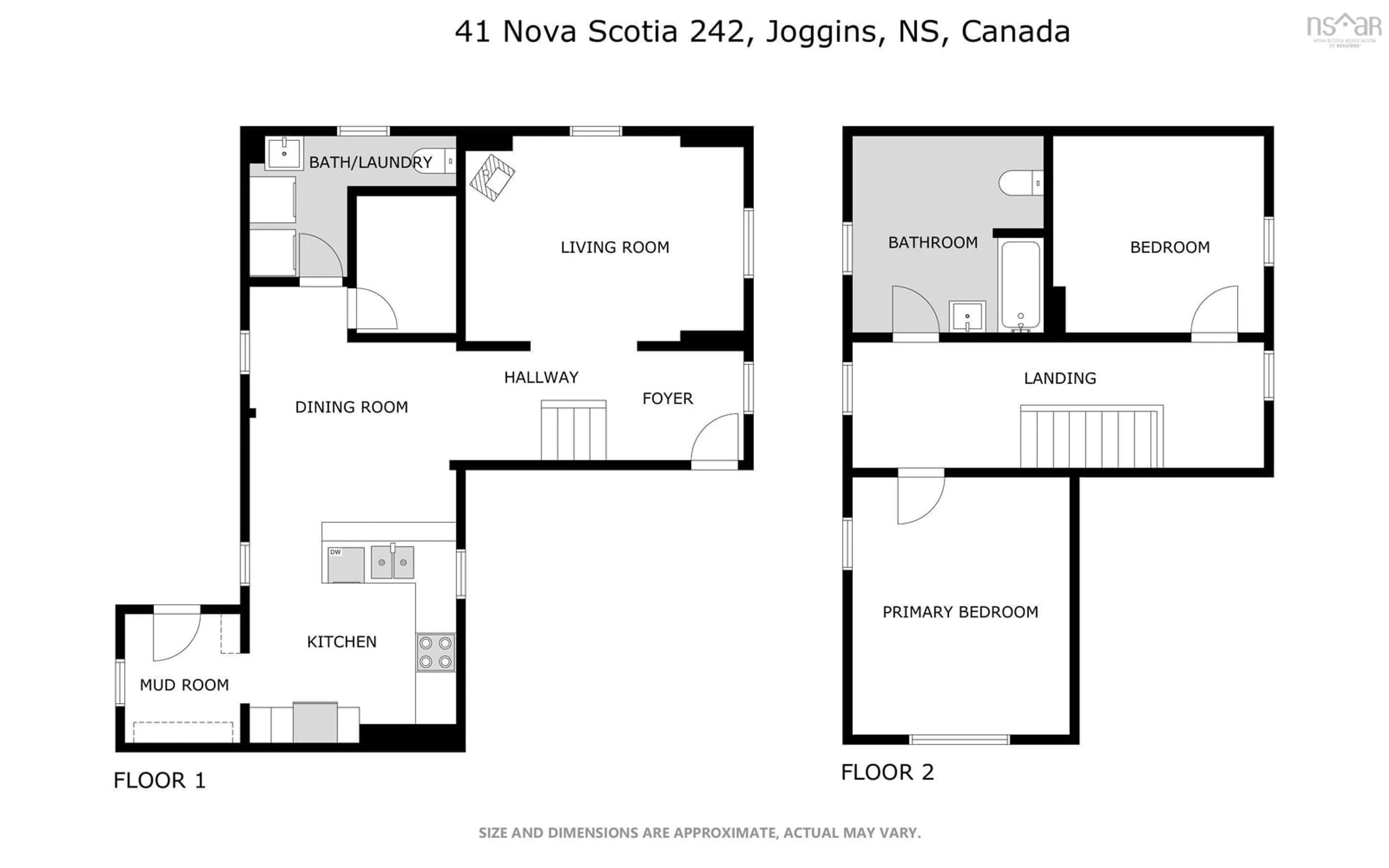 Floor plan for 41 242 Hwy, Joggins Nova Scotia B0L 1A0