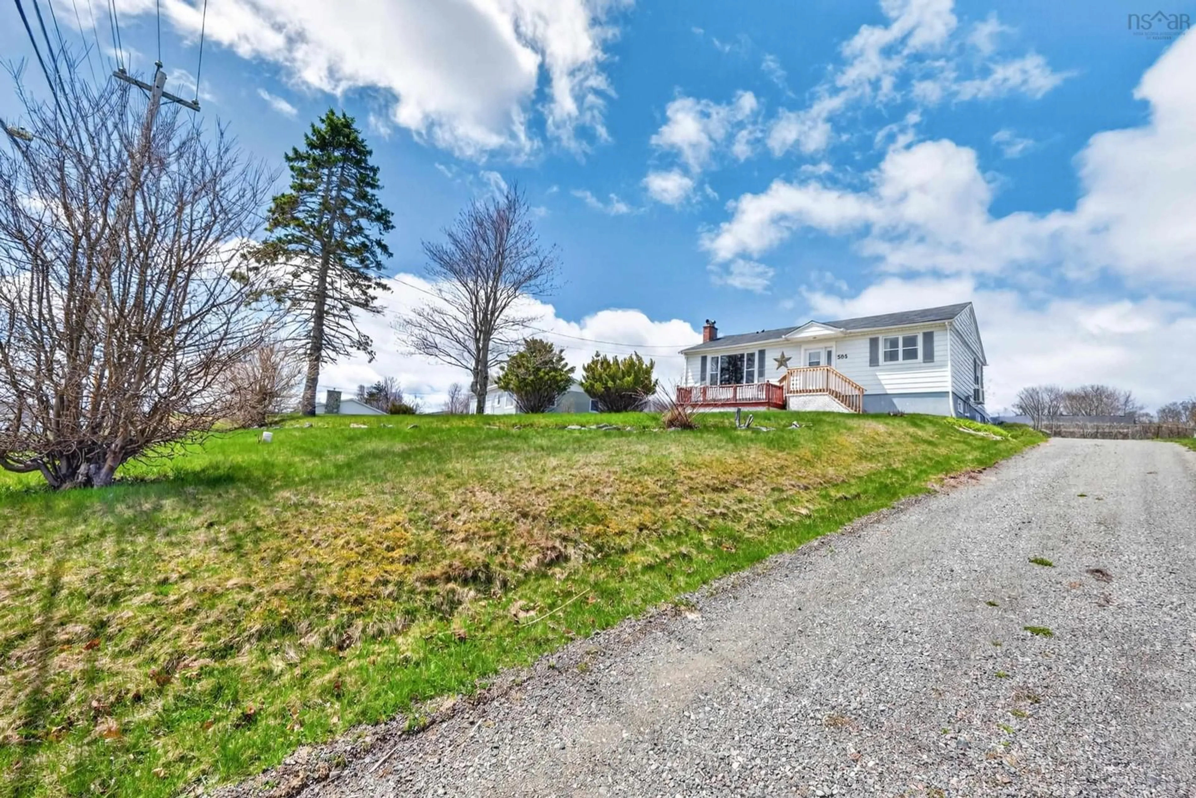 A pic from outside/outdoor area/front of a property/back of a property/a pic from drone, street for 595 Westmount Rd, Westmount Nova Scotia B1R 1B2