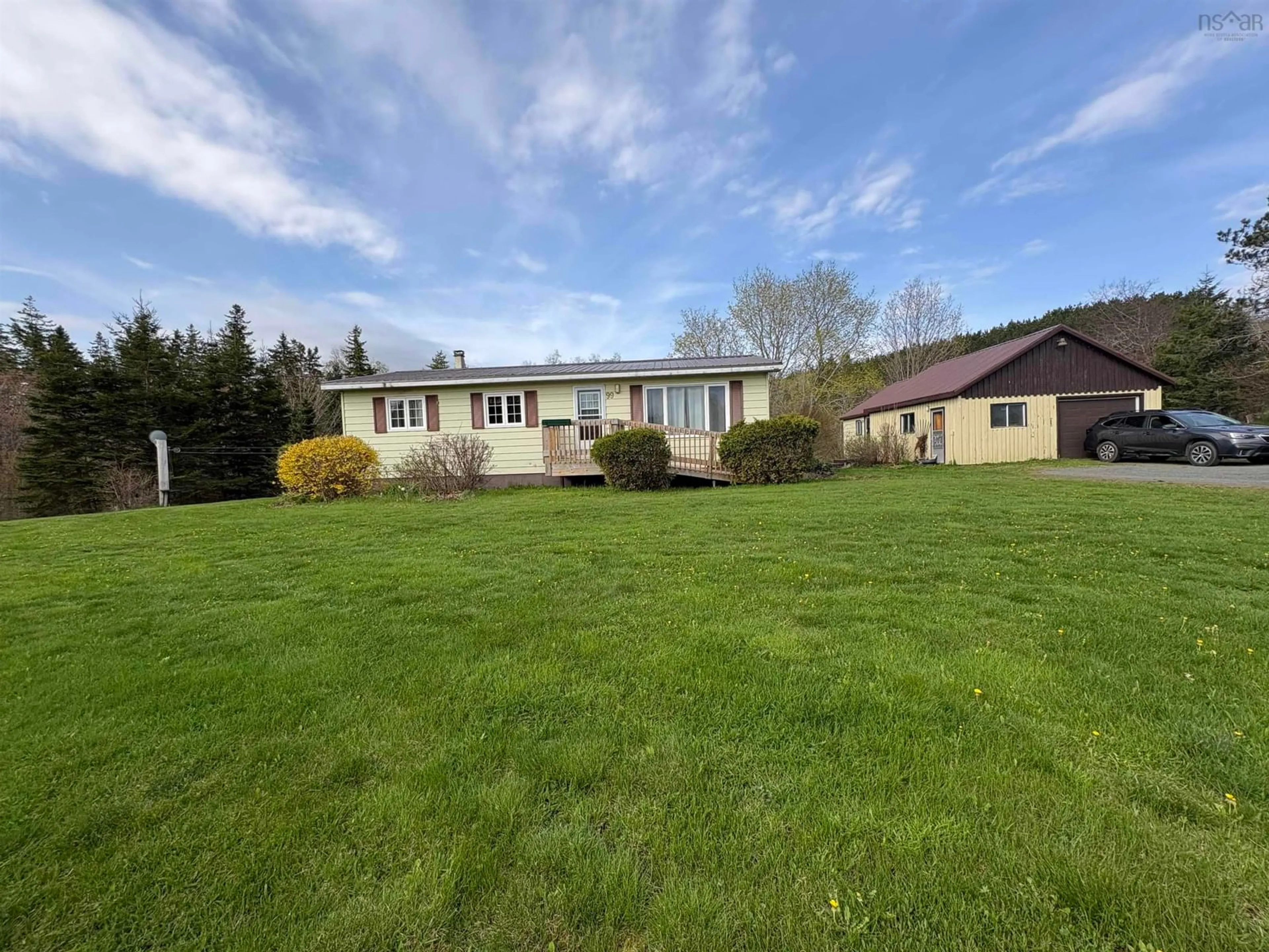 A pic from outside/outdoor area/front of a property/back of a property/a pic from drone, building for 99 Williams Rd, Hopewell Nova Scotia B0K 1C0