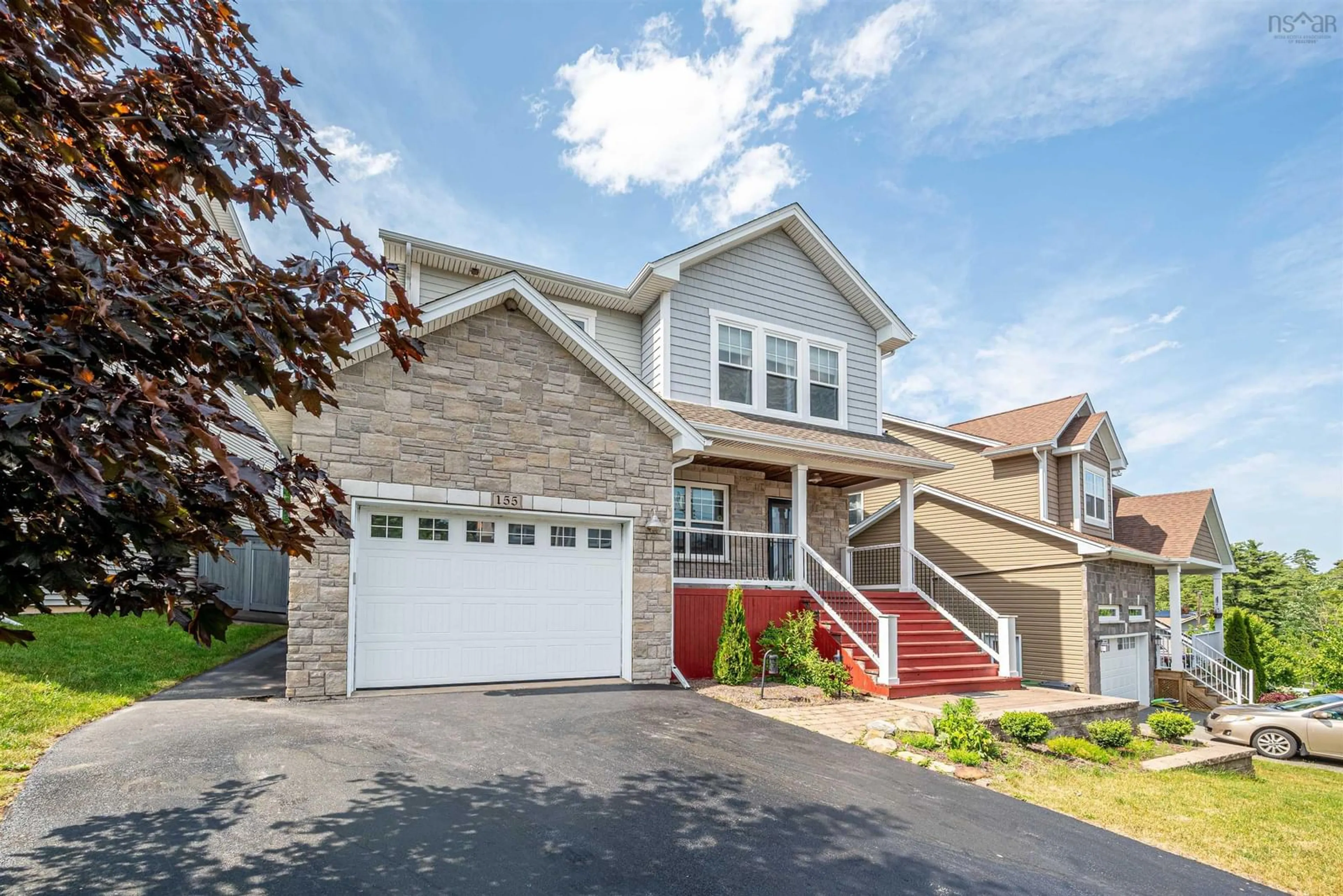 Home with vinyl exterior material, street for 155 Hollyhock Way, Bedford Nova Scotia B4B 0L5
