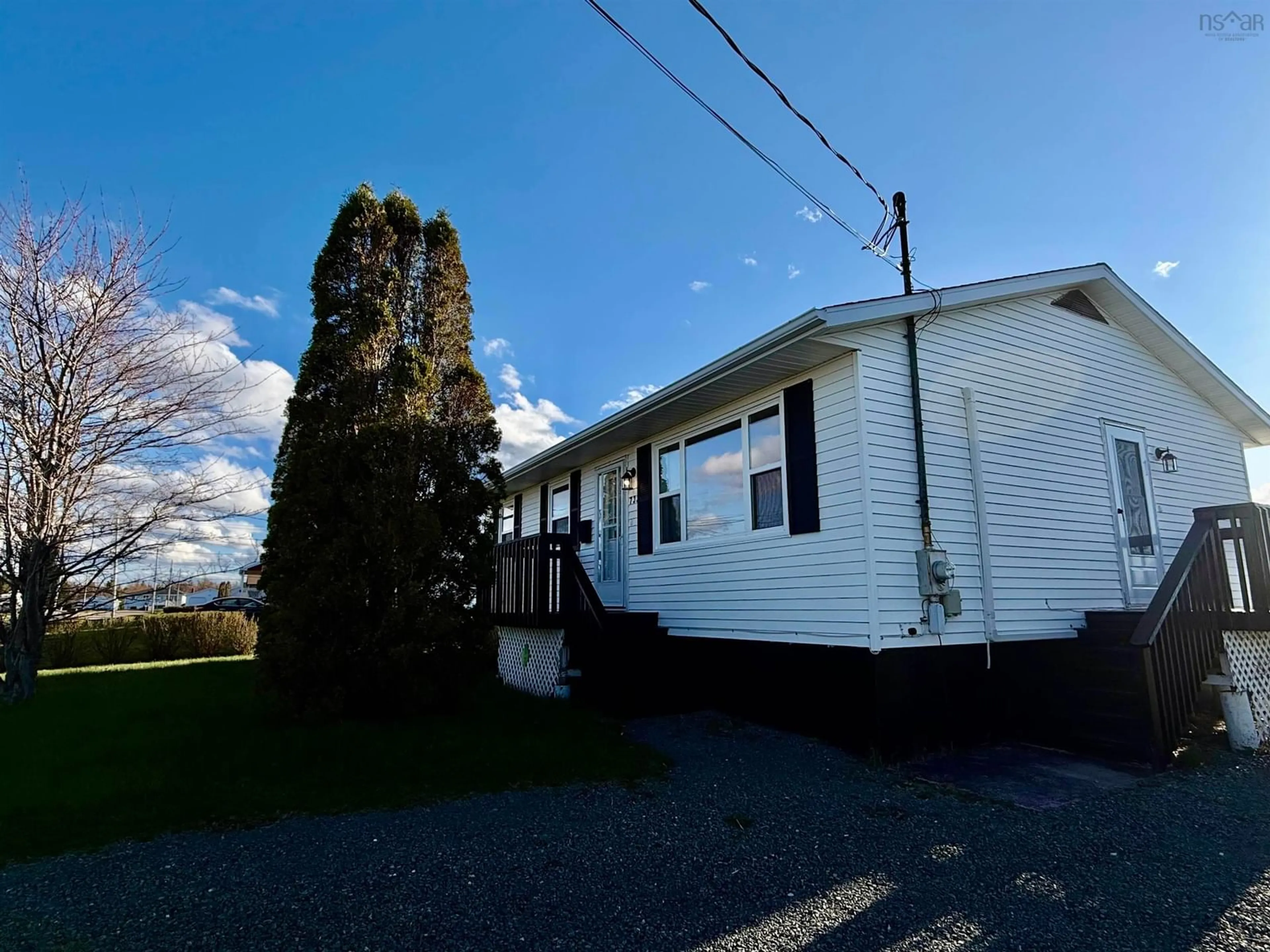 Home with vinyl exterior material, unknown for 733 Sharpes Lane, New Waterford Nova Scotia B1H 4H1