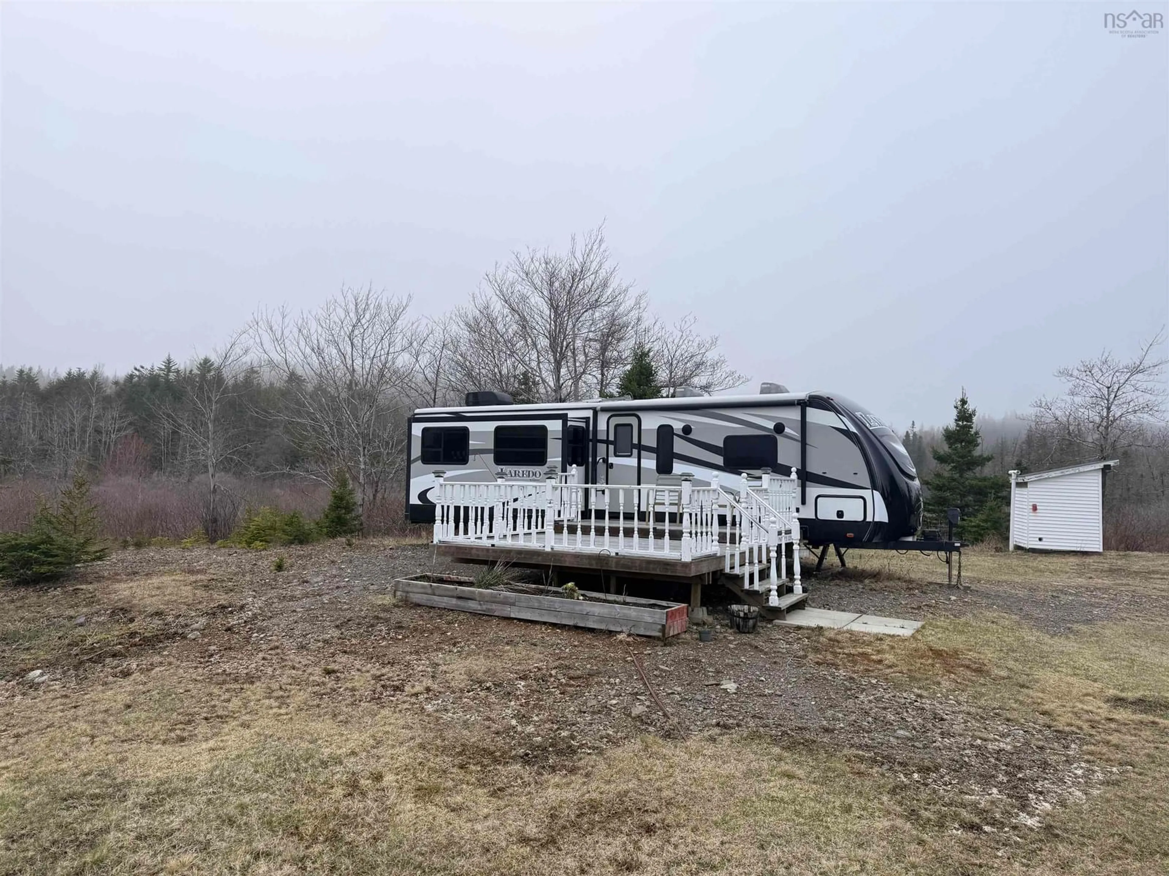 A pic from outside/outdoor area/front of a property/back of a property/a pic from drone, unknown for 560 Big Hill Rd, Albert Bridge Nova Scotia B1K 2R7