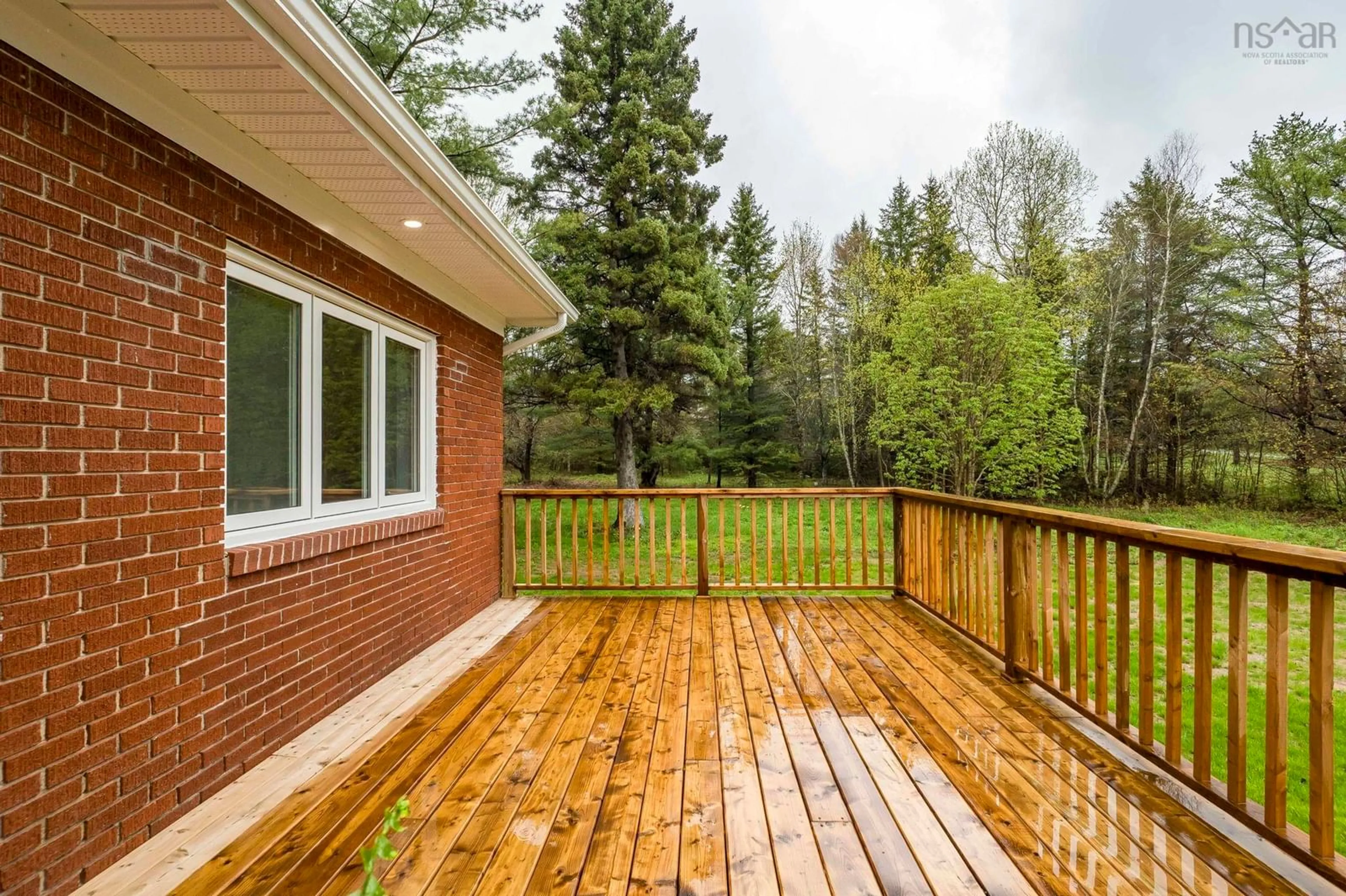 Patio, forest/trees view for 1649 Avondale Rd, Mantua Nova Scotia B0N 2A0