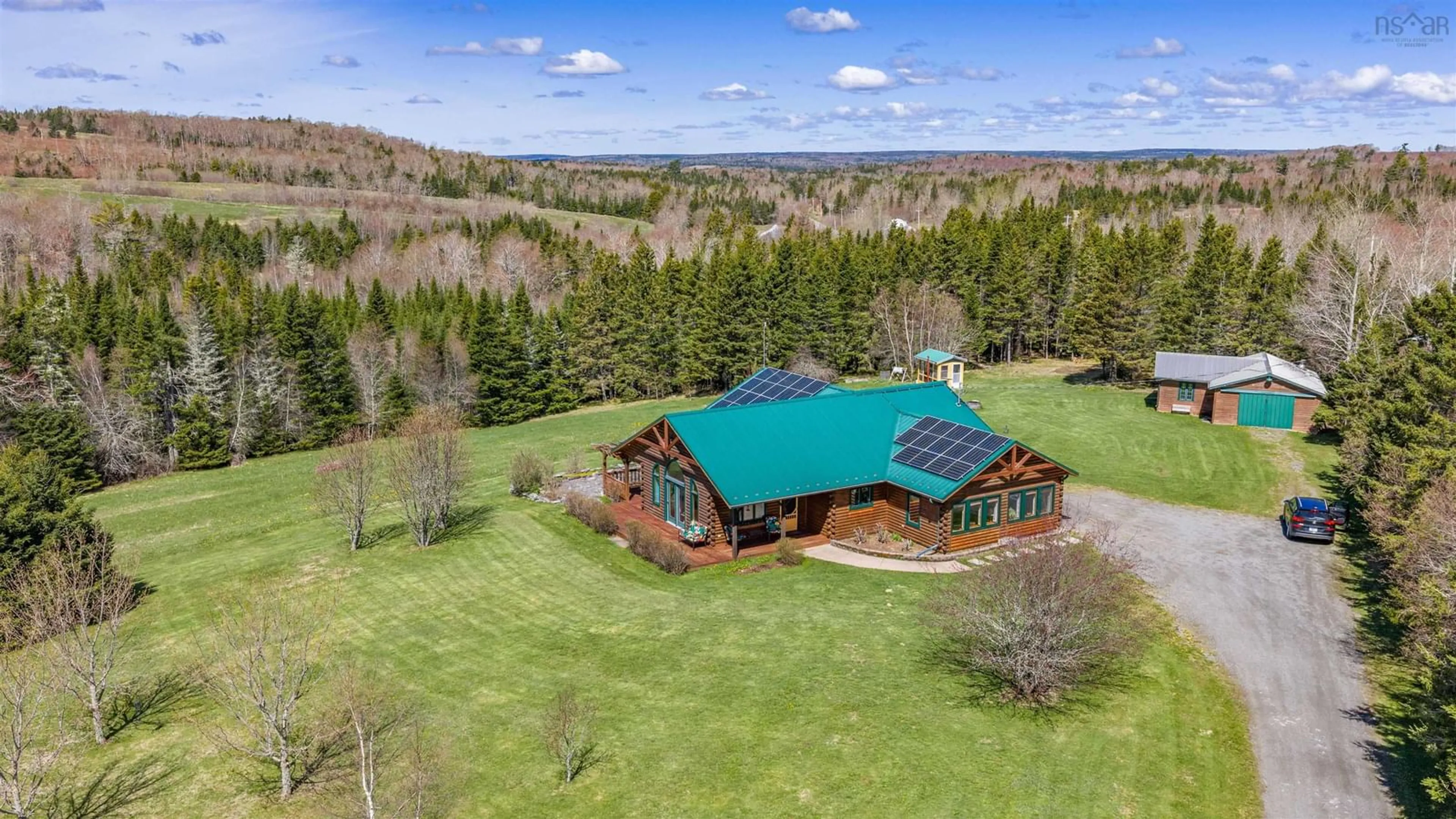 A pic from outside/outdoor area/front of a property/back of a property/a pic from drone, unknown for 415 Highway 336, Newton Mills Nova Scotia B0N 2P0