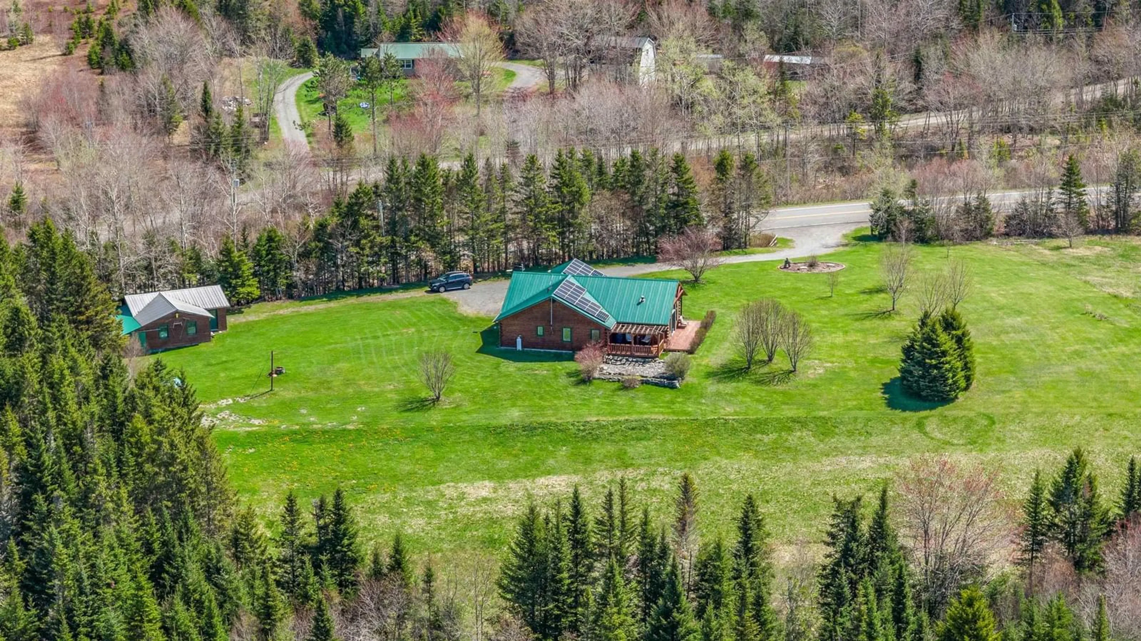 A pic from outside/outdoor area/front of a property/back of a property/a pic from drone, mountain view for 415 Highway 336, Newton Mills Nova Scotia B0N 2P0