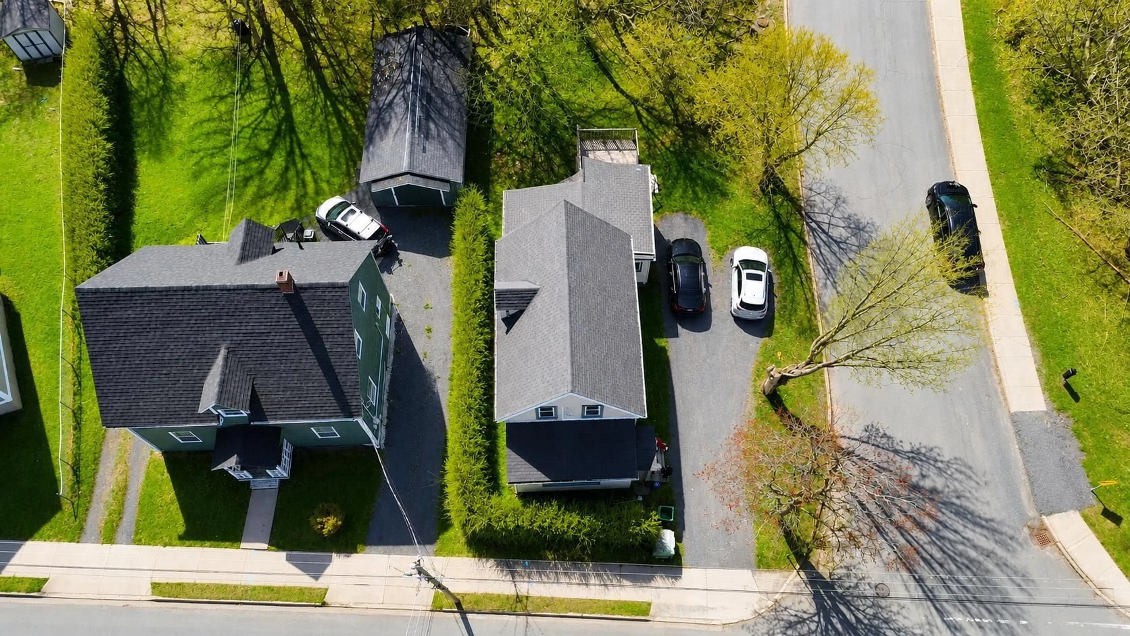 A pic from outside/outdoor area/front of a property/back of a property/a pic from drone, street for 309 Little Harbour Rd #A&B, New Glasgow Nova Scotia B2H 3S9