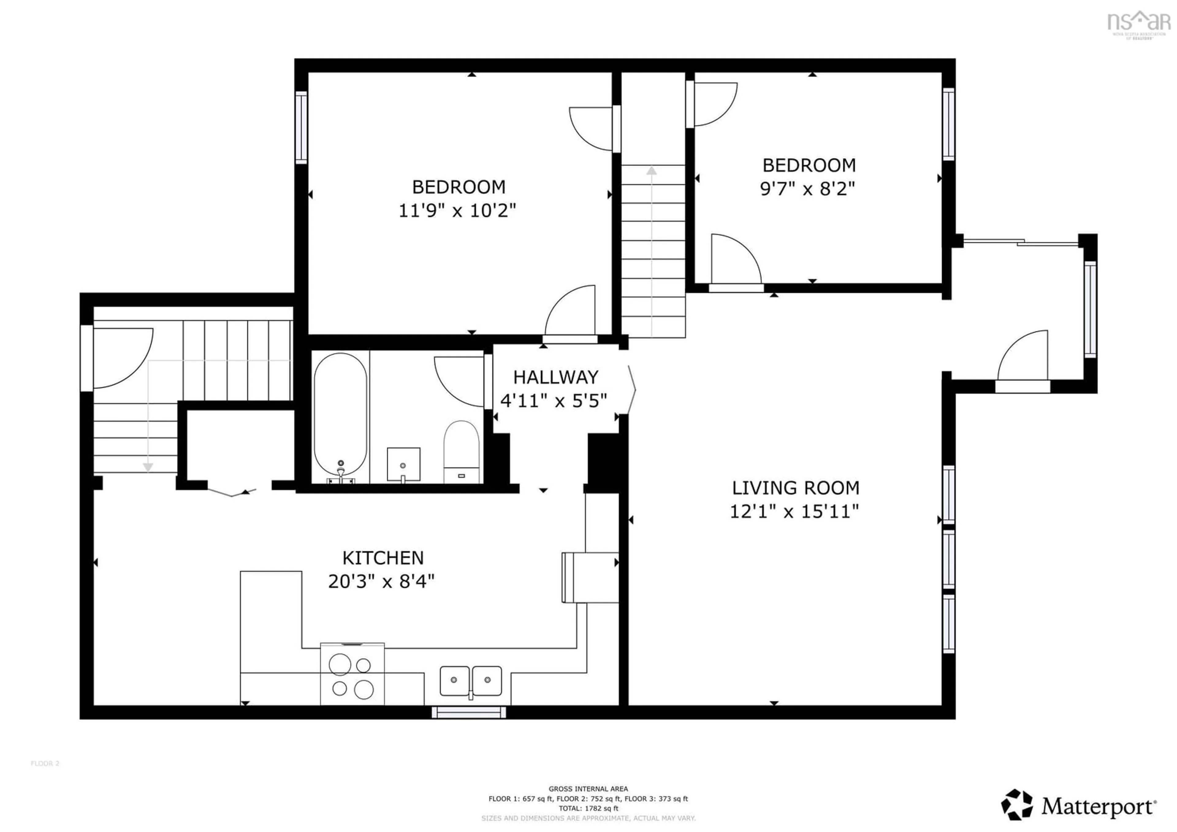 Floor plan for 3568 Acadia St, Halifax Peninsula Nova Scotia B3K 3P4