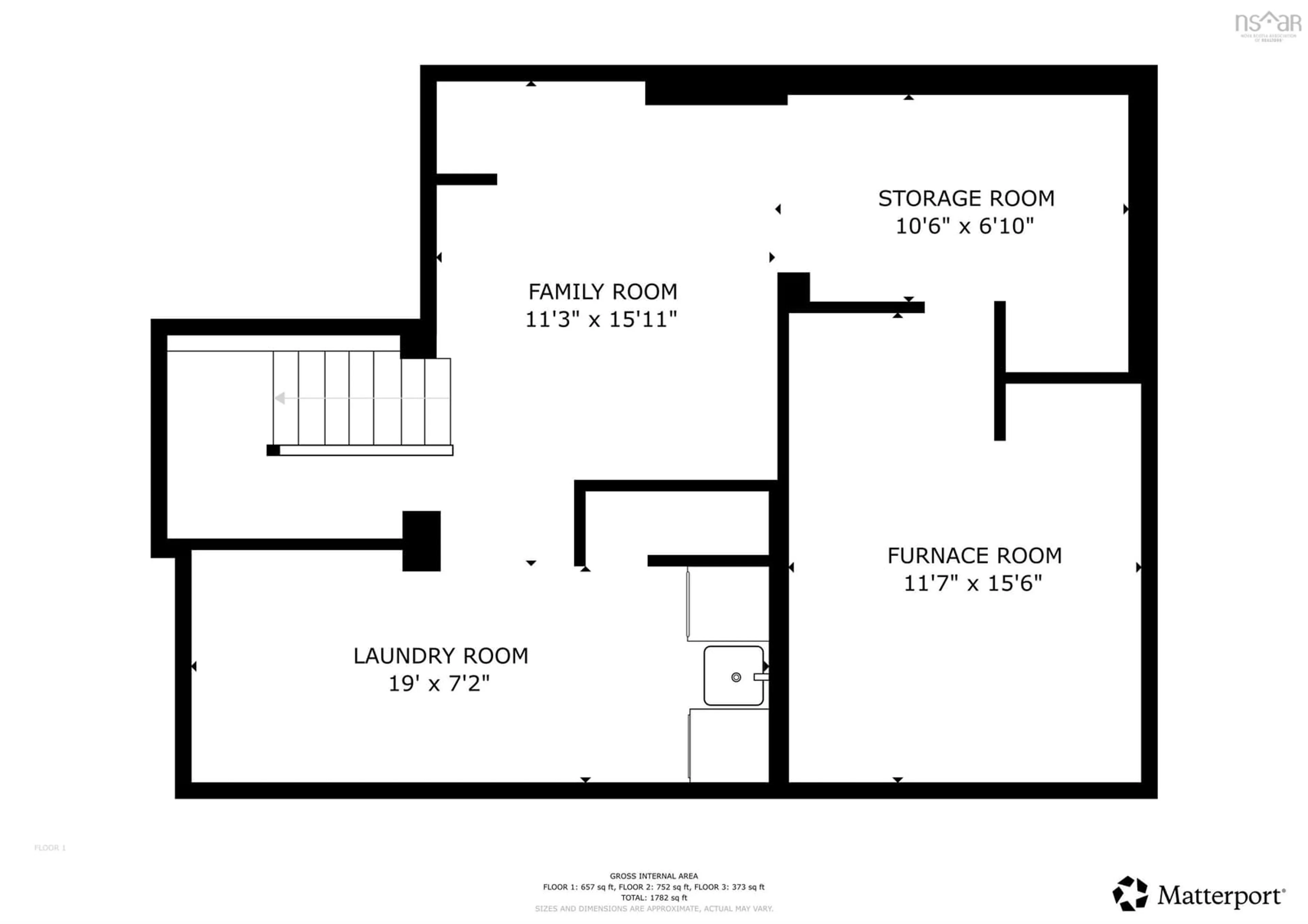 Floor plan for 3568 Acadia St, Halifax Peninsula Nova Scotia B3K 3P4