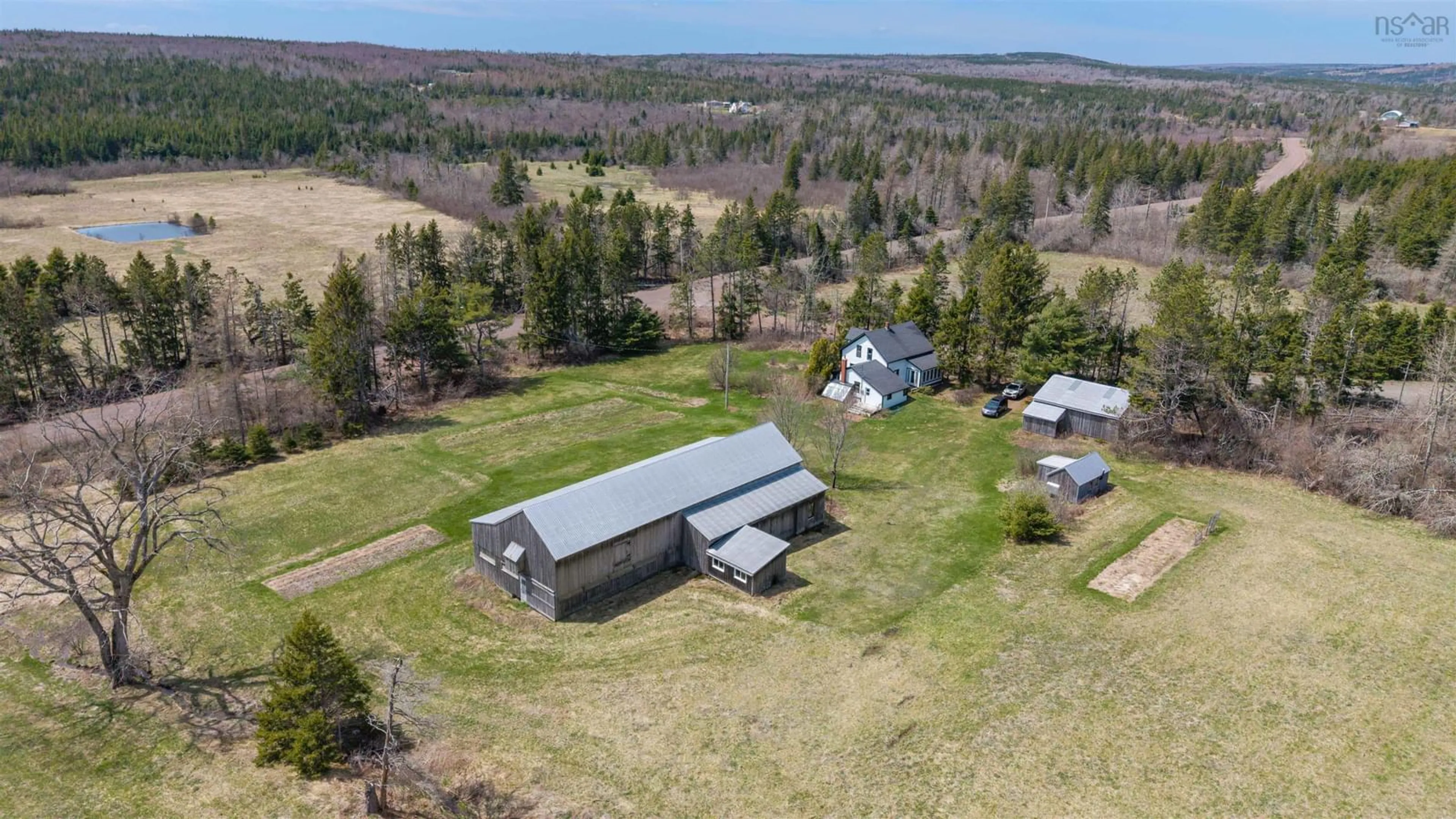 A pic from outside/outdoor area/front of a property/back of a property/a pic from drone, unknown for 16 Craig Rd, Watervale Nova Scotia B0K 1P0