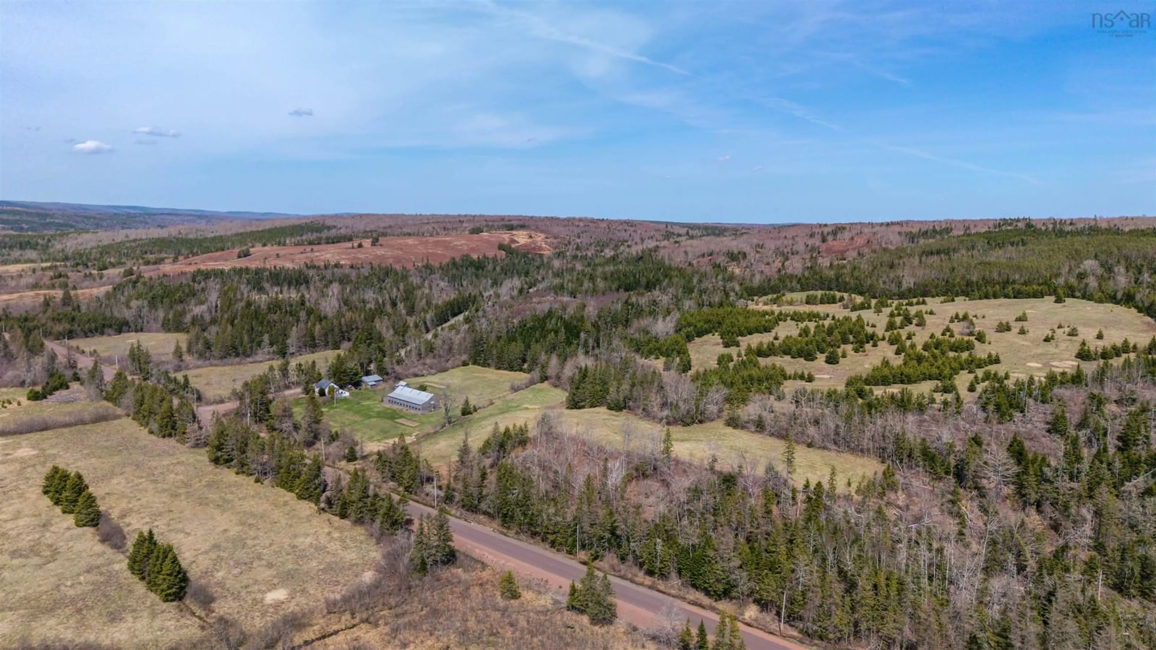 A pic from outside/outdoor area/front of a property/back of a property/a pic from drone, forest/trees view for 16 Craig Rd, Watervale Nova Scotia B0K 1P0