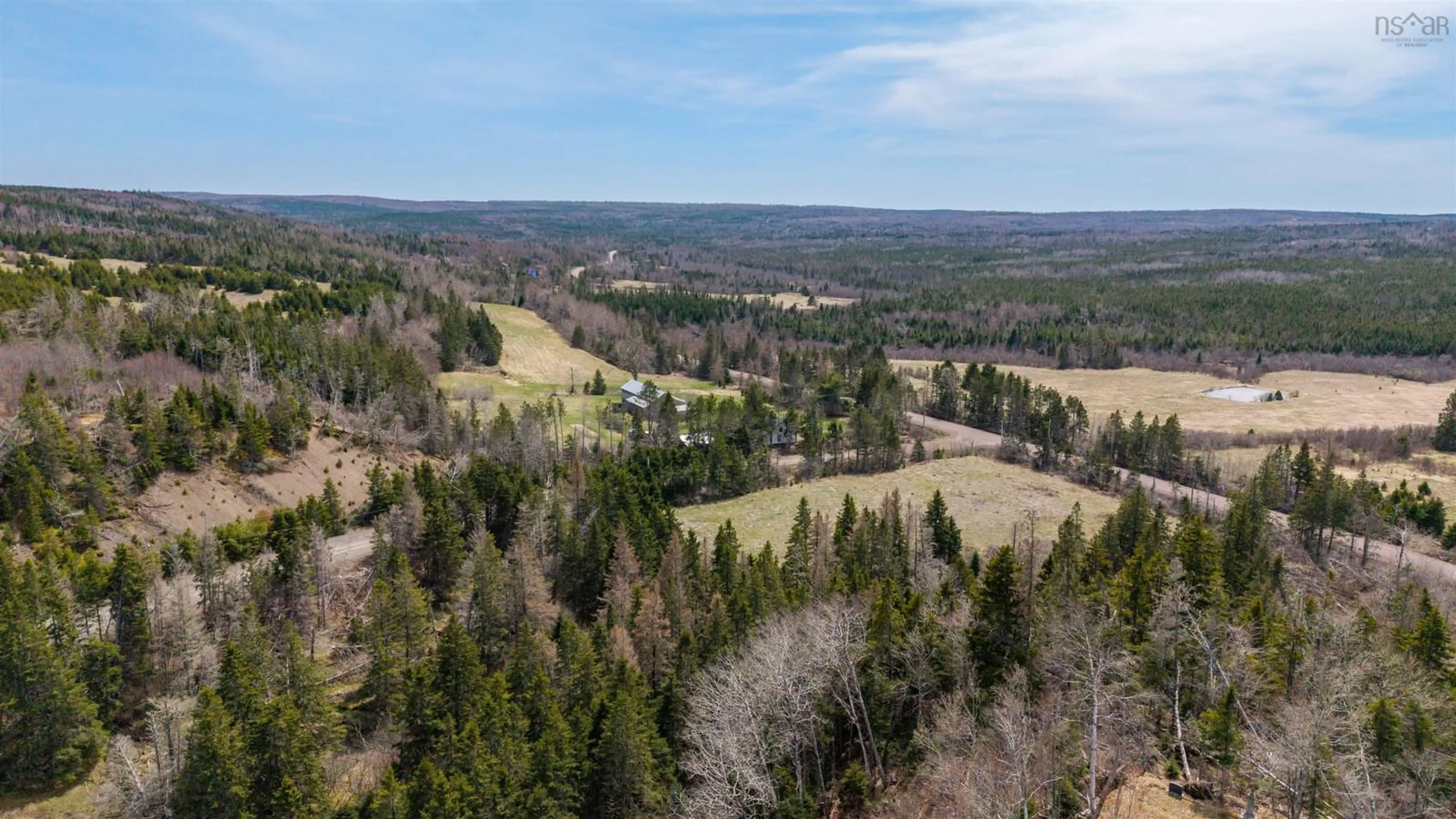 A pic from outside/outdoor area/front of a property/back of a property/a pic from drone, forest/trees view for 16 Craig Rd, Watervale Nova Scotia B0K 1P0