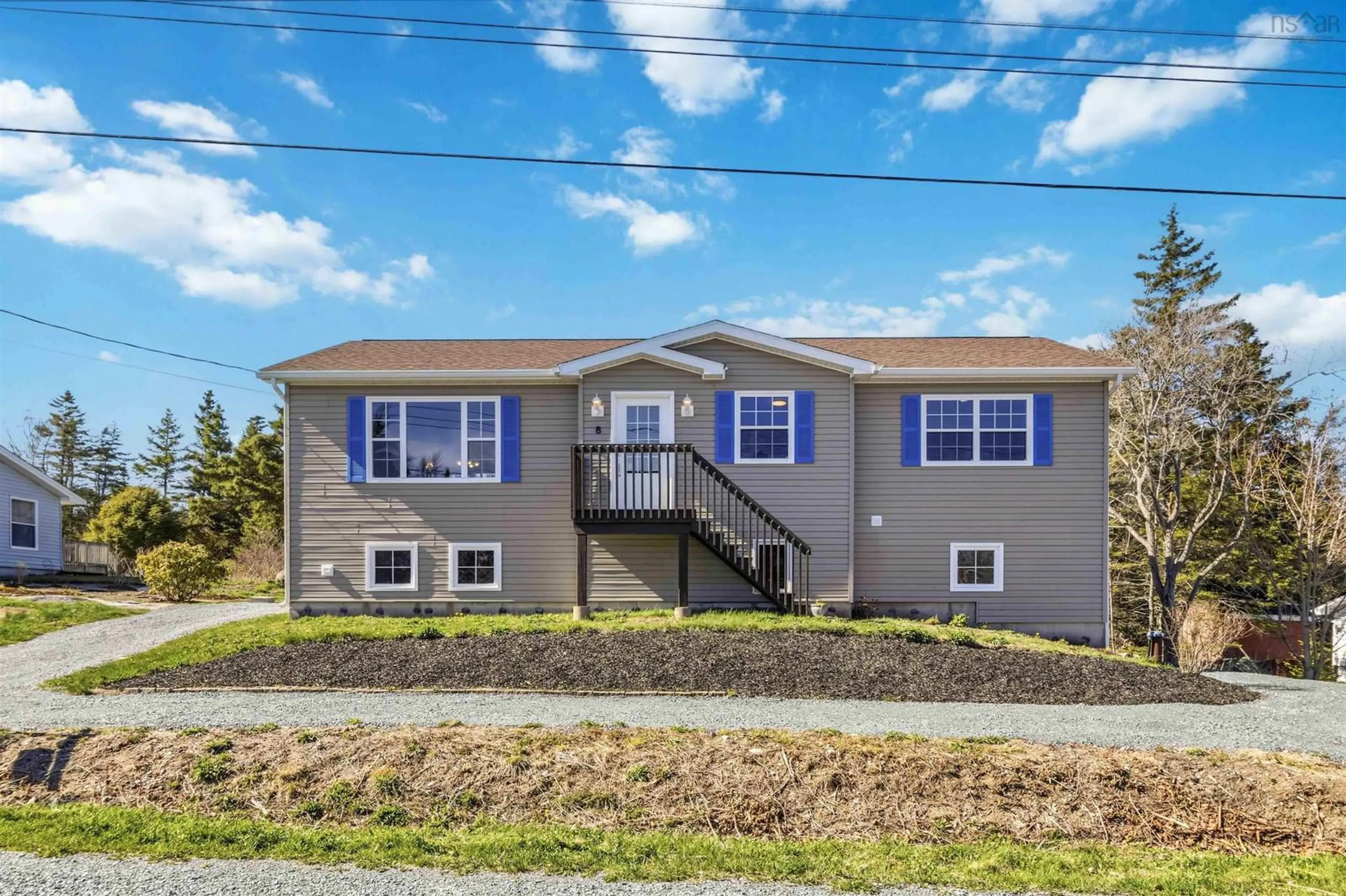 Home with vinyl exterior material, street for 8 Harbour View Dr, Portuguese Cove Nova Scotia B3V 1J8